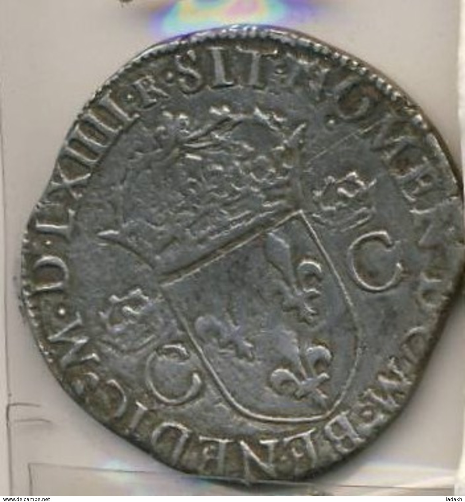 MONNAIE CHARLES IX # TESTON NANTES 1572 - 1560-1574 Charles IX