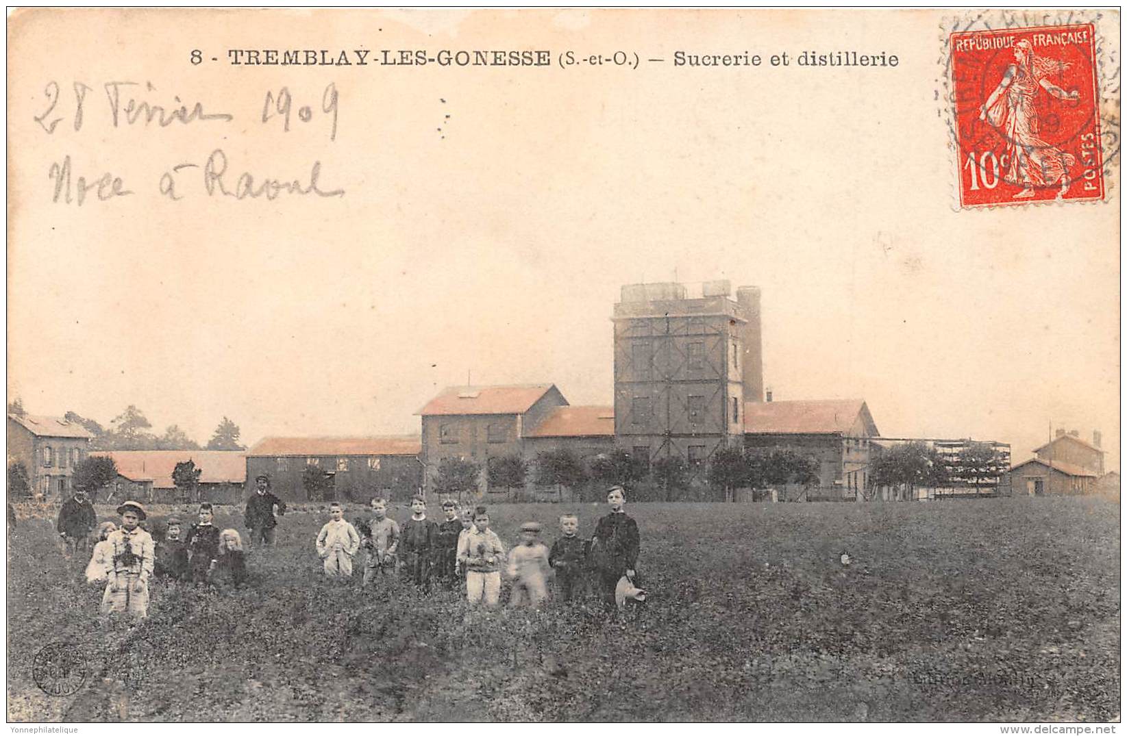 93 - SEINE SAINT DENIS / Tremblay Lès Gonesse - Sucrerie Et Distillerie - Beau Cliché Colorisé Et Animé - Tremblay En France