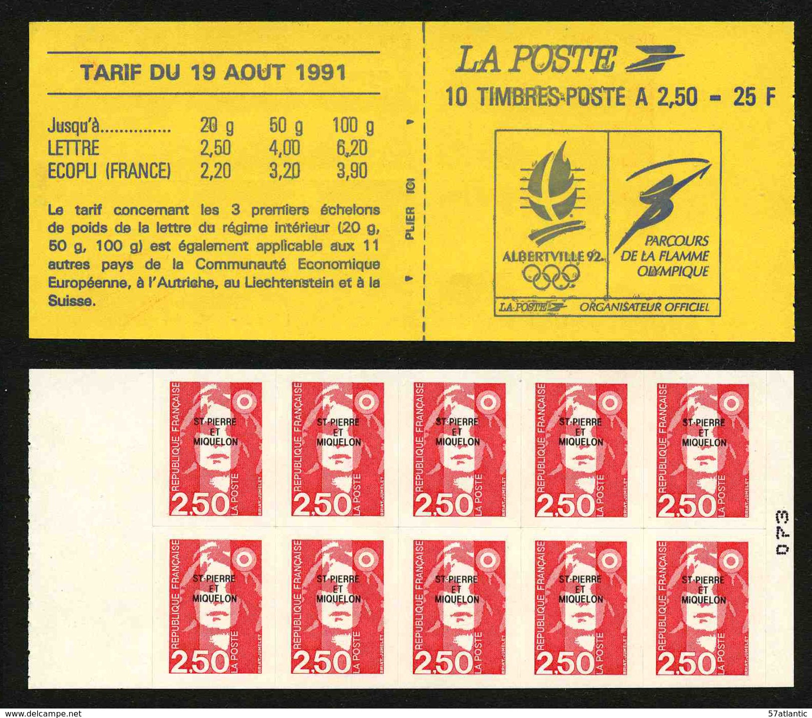 SAINT PIERRE ET MIQUELON - CARNET C 557 - NON PLIE - Carnets