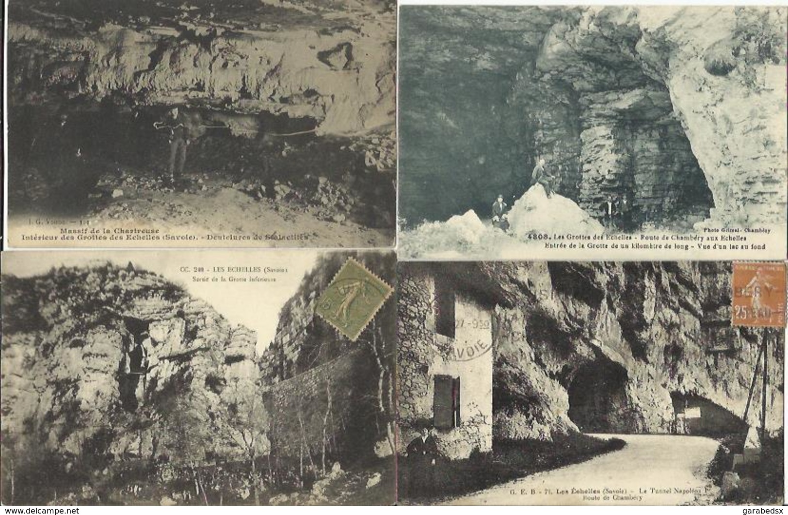 LOT DE 40 CARTES POSTALES ANCIENNES DE LES ECHELLES (SAVOIE). - Les Echelles