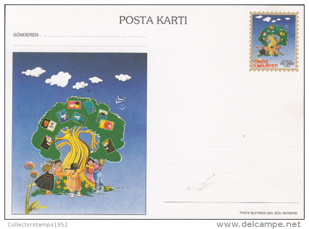 54035- CHILDRENS CORRESPONDENCE, POSTCARD STATIONERY, UNUSED, TURKEY - Postal Stationery