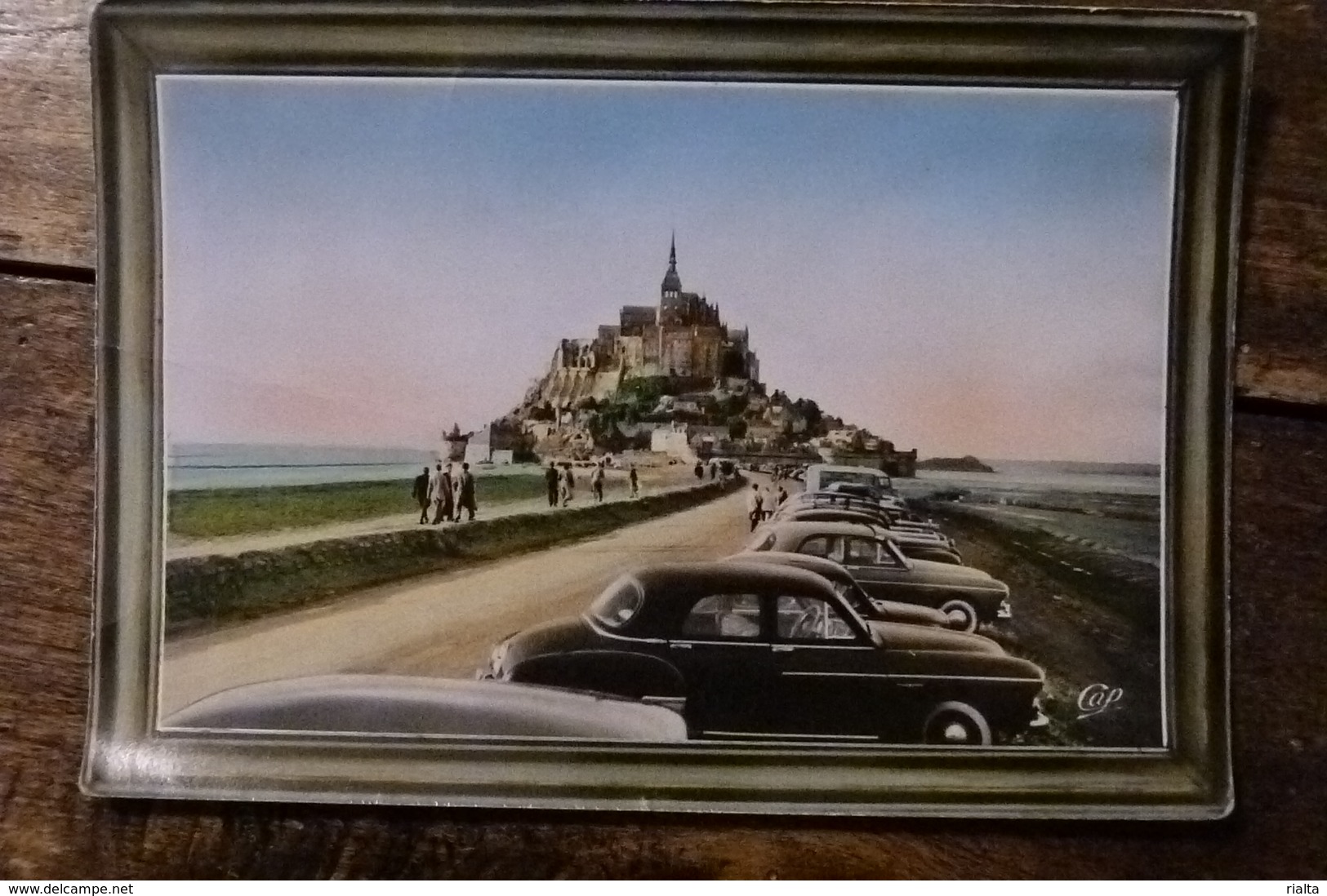 50, LE MONT SAINT MICHEL, L'ARRIVEE, 1955 + TIMBRE QUIMPER - Le Mont Saint Michel