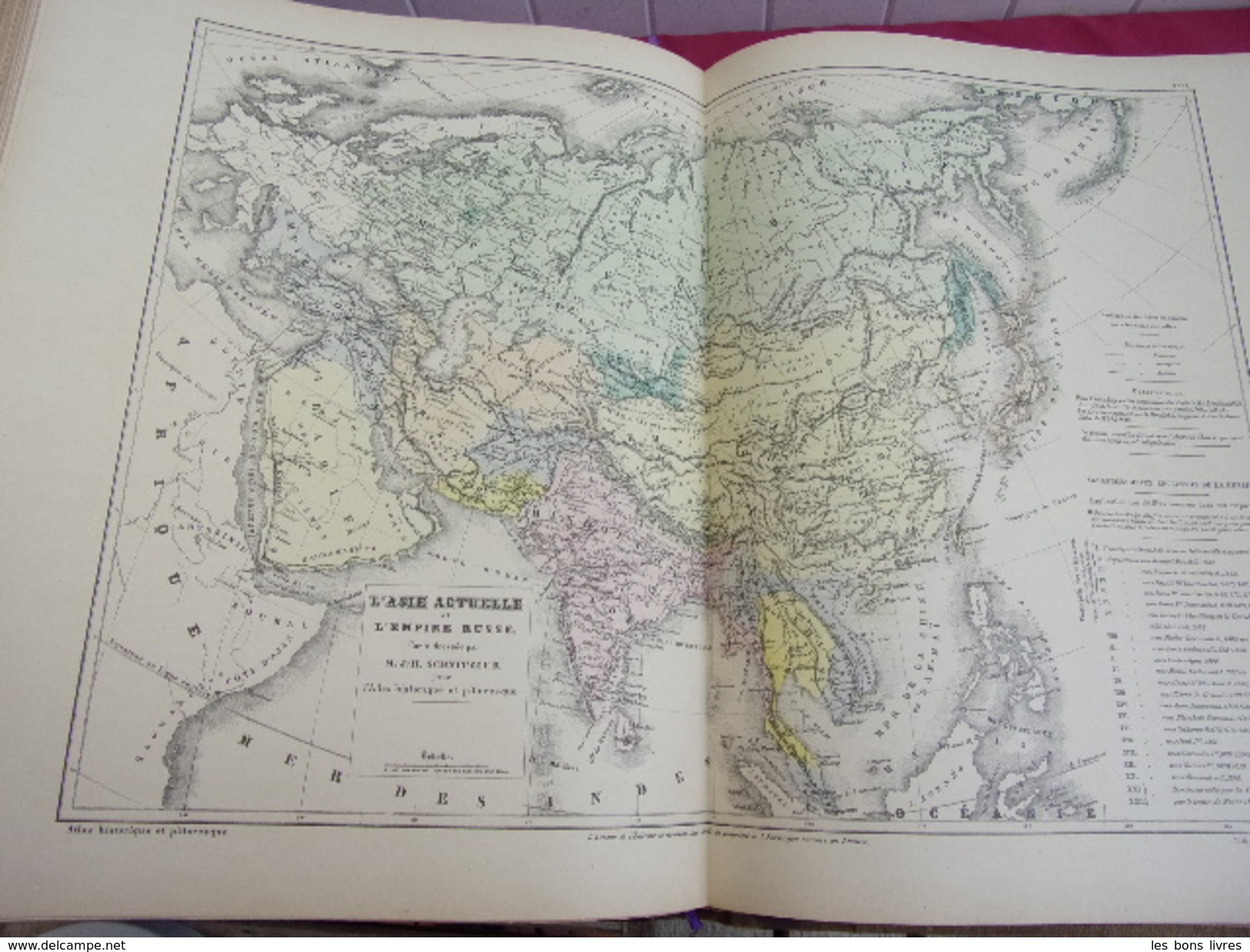 ATLAS HISTORIQUE et PITTORESQUE de J. Baquol 4 vols in folio 1889