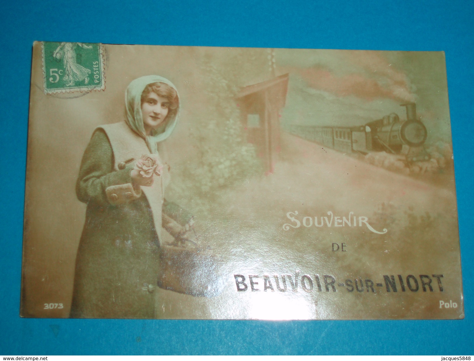 79 ) Souvenir De Beauvoir-sur-niort - N° 3073 : Train :  Année  - EDIT : Polo - Beauvoir Sur Niort