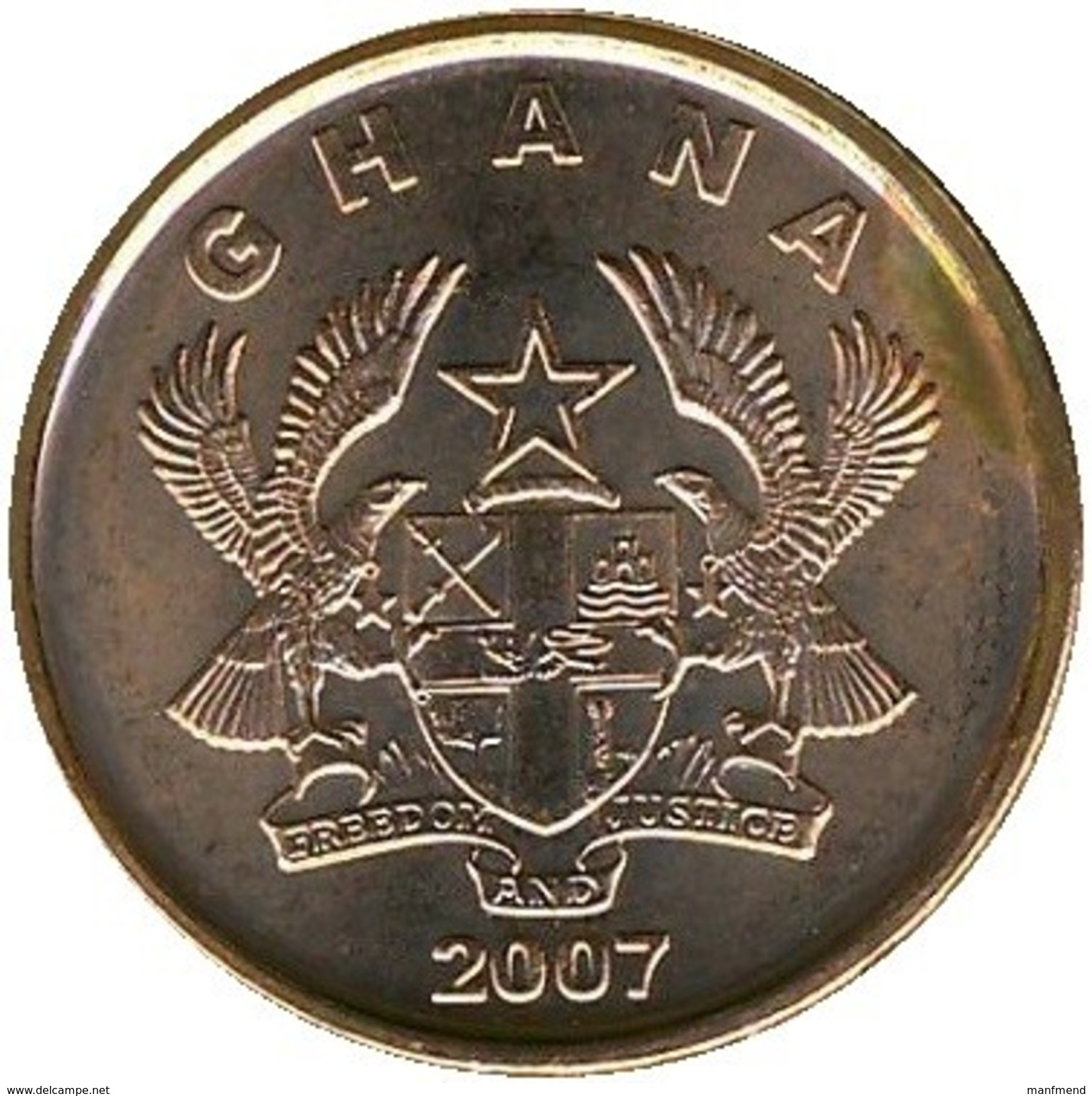 Ghana - 2007 - 1 Pesewa - KM 37 - Unc - Ghana