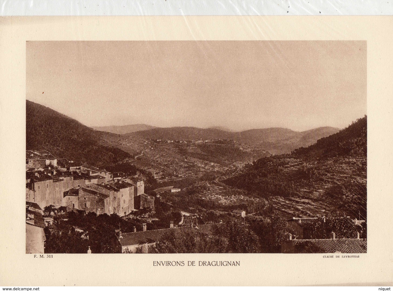 VAR, Environs De DRAGUIGNAN, Planche Densité = 200g, Format 20 X 29 Cm, (Leyronnas) - Documents Historiques