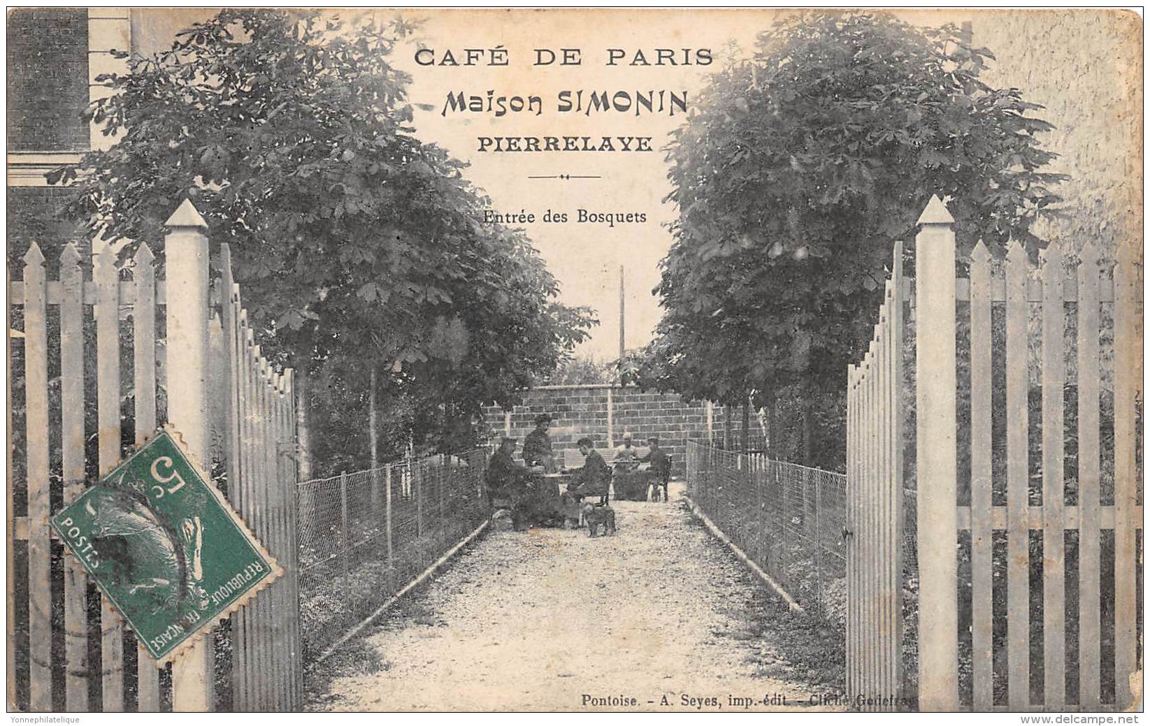 95 - VAL D'OISE / Pierrelaye - Maison SIMONIN - Café De Paris - Pierrelaye