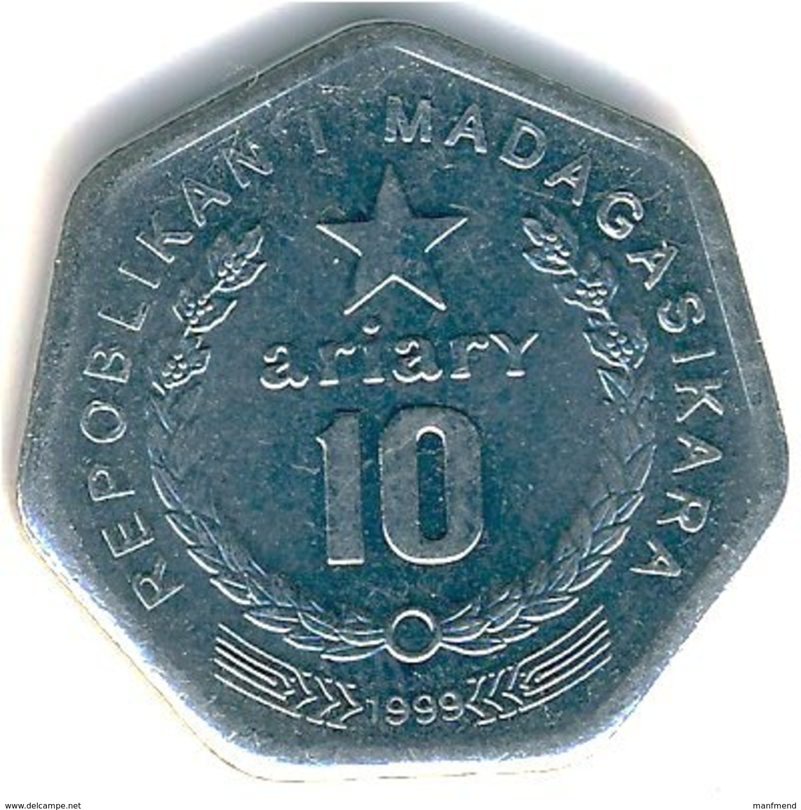 Madagascar - 1999 - 10 Ariary - KM 27 - VF - Madagaskar