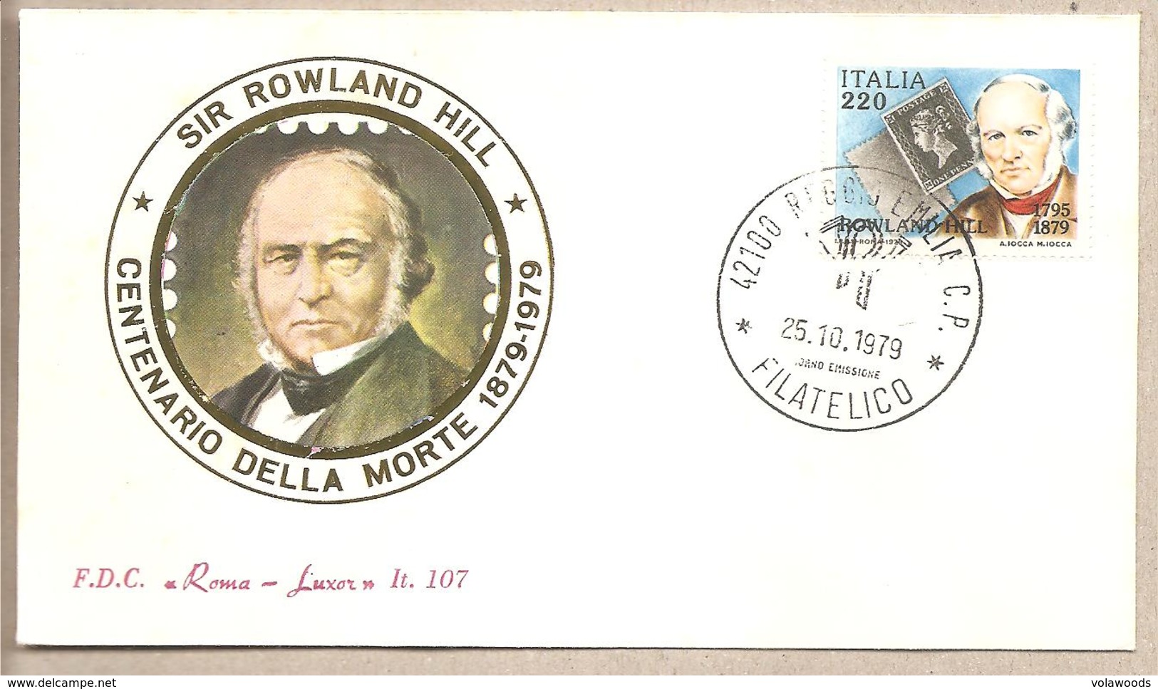 Italia - Busta FDC Con Serie Completa: Centenario Della Morte - 1979 - Rowland Hill