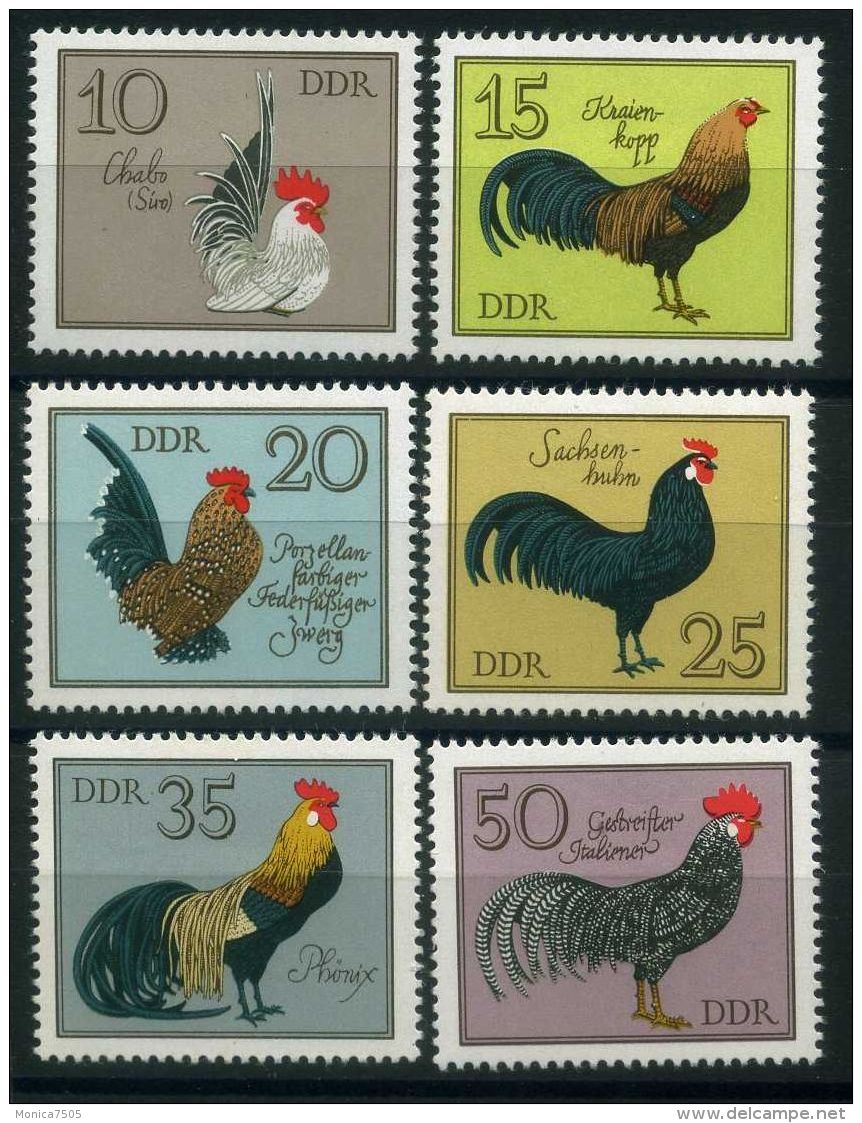 ALLEMAGNE ORIENTALE ( POSTE ) : Y&amp;T  N°  2062/2067  TIMBRES  NEUFS   SANS  TRACE  DE  CHARNIERE , A  VOIR . - Ungebraucht