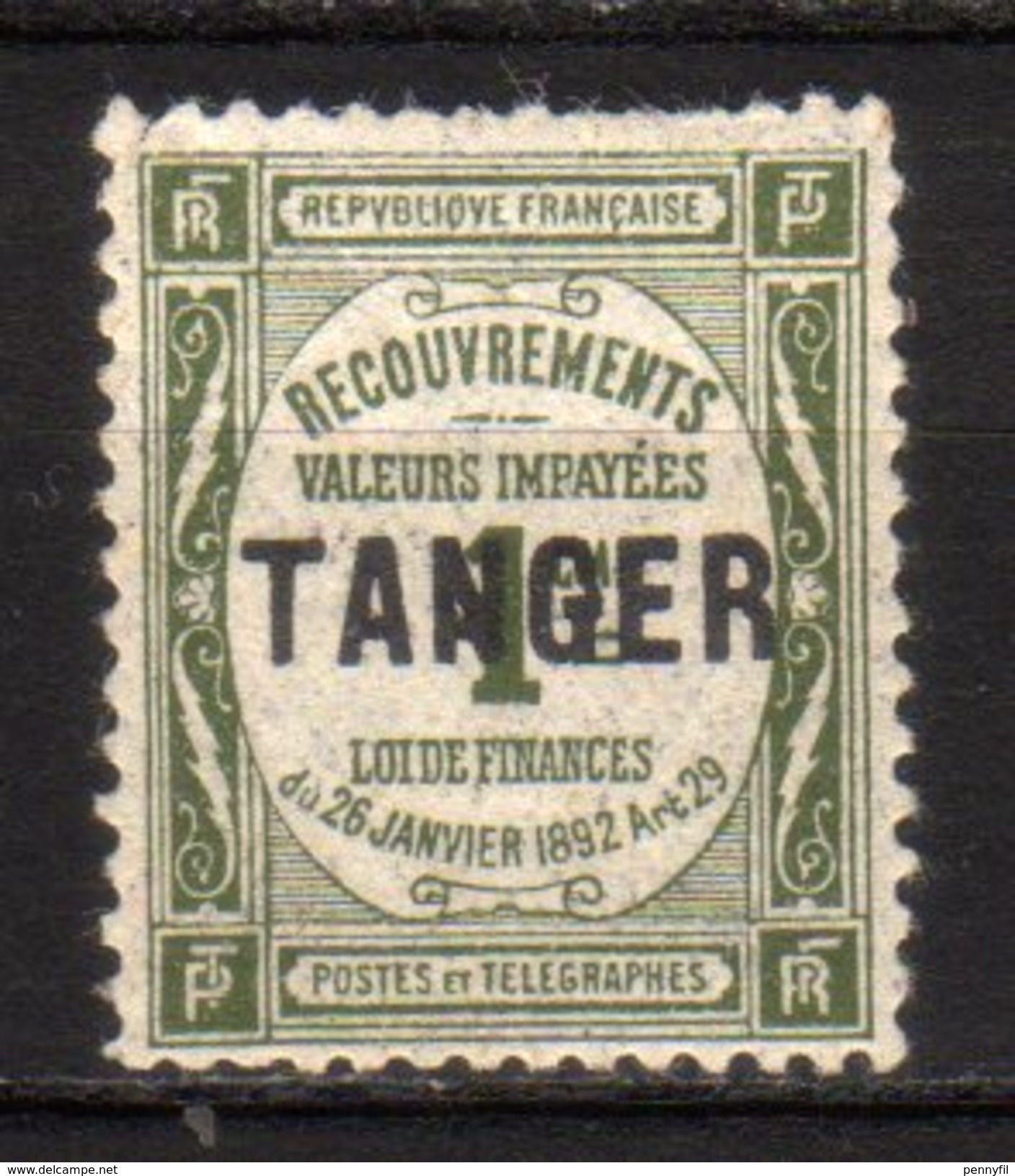 MAROC - 1918 Scott# J42 * - Timbres-taxe