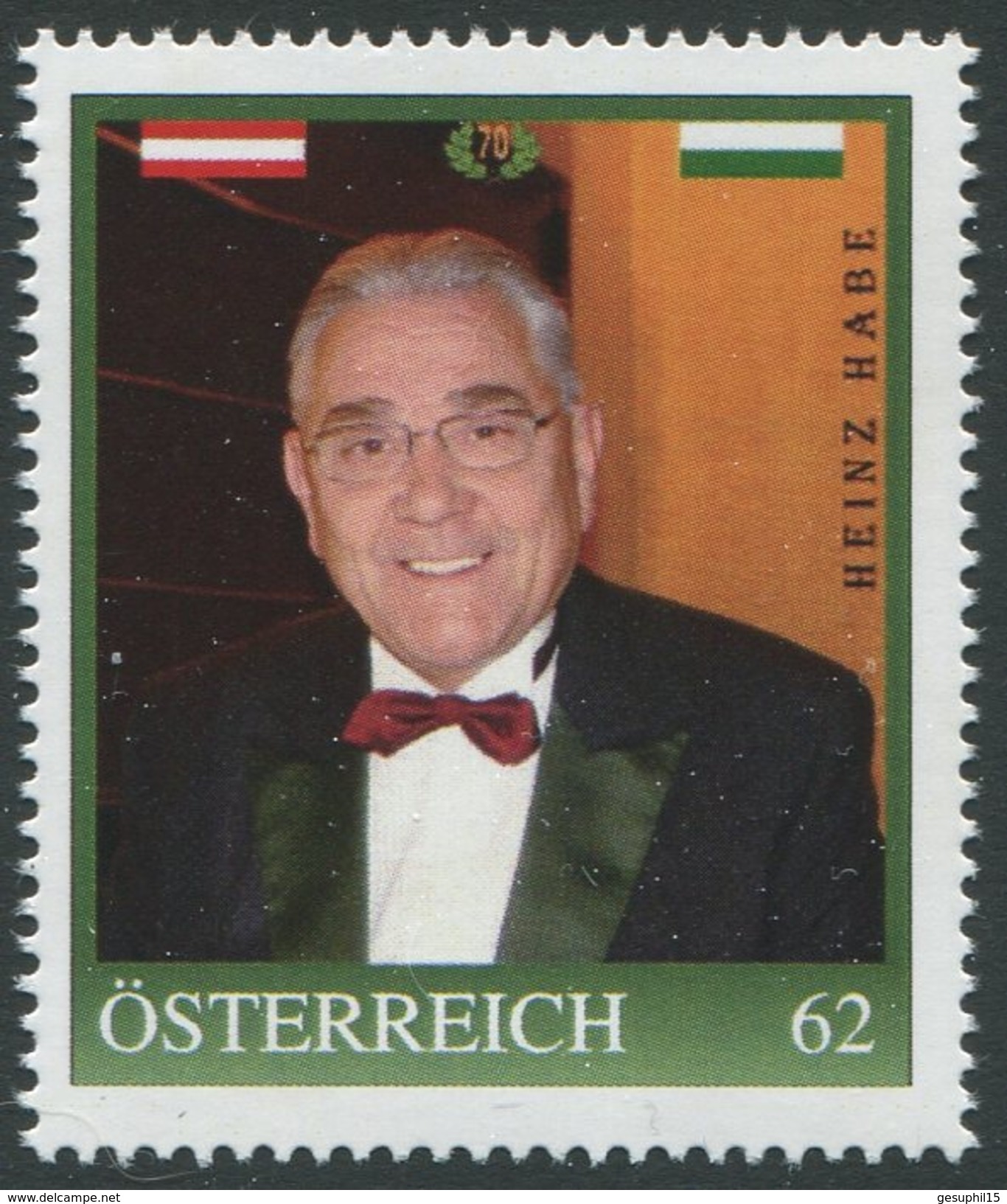 ÖSTERREICH / 8113589 / Heinz Habe / Postfrisch / ** / MNH - Personalisierte Briefmarken