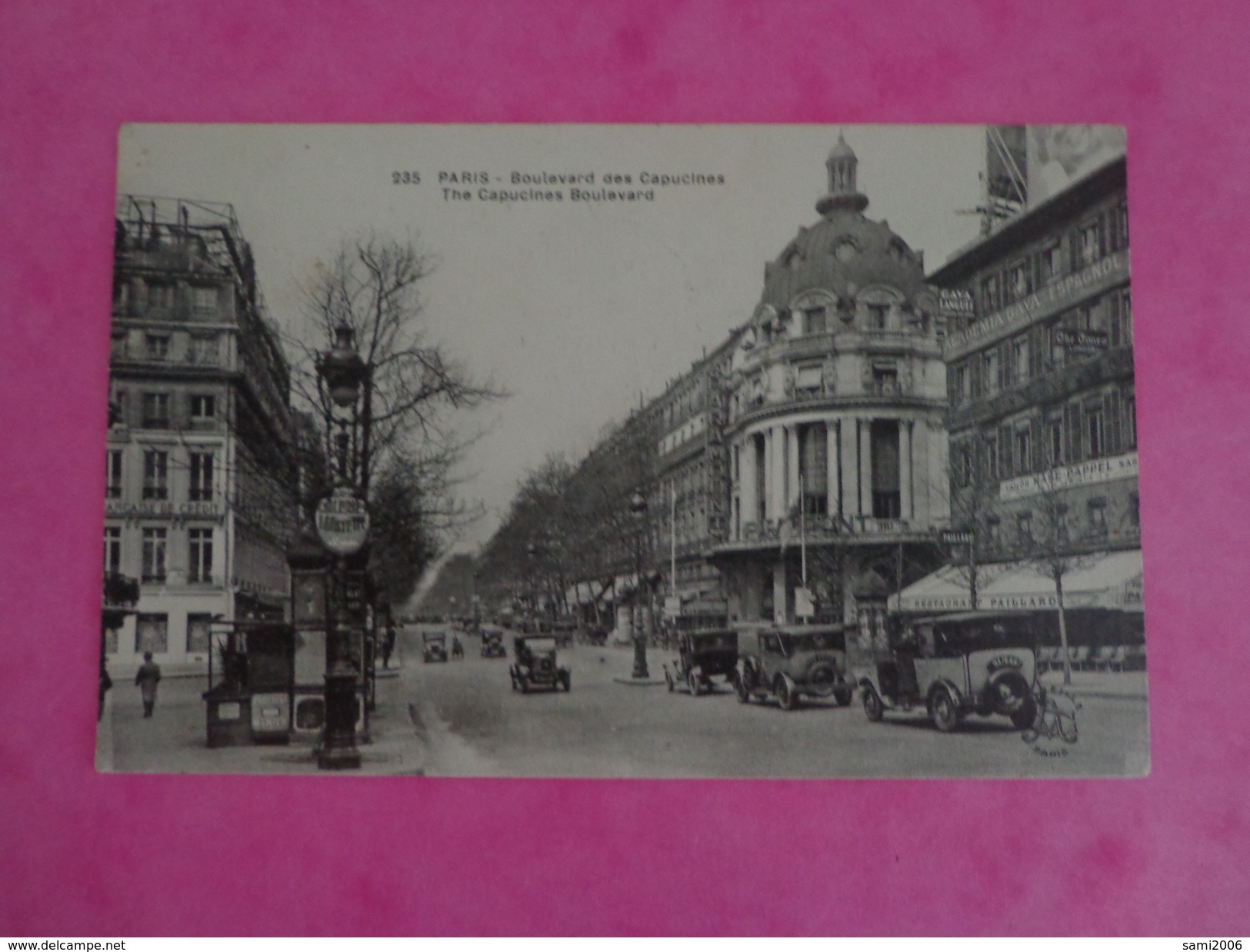 CPA 75 PARIS BOULEVARD DES CAPUCINES VOITURES ANCIENNES - Autres & Non Classés