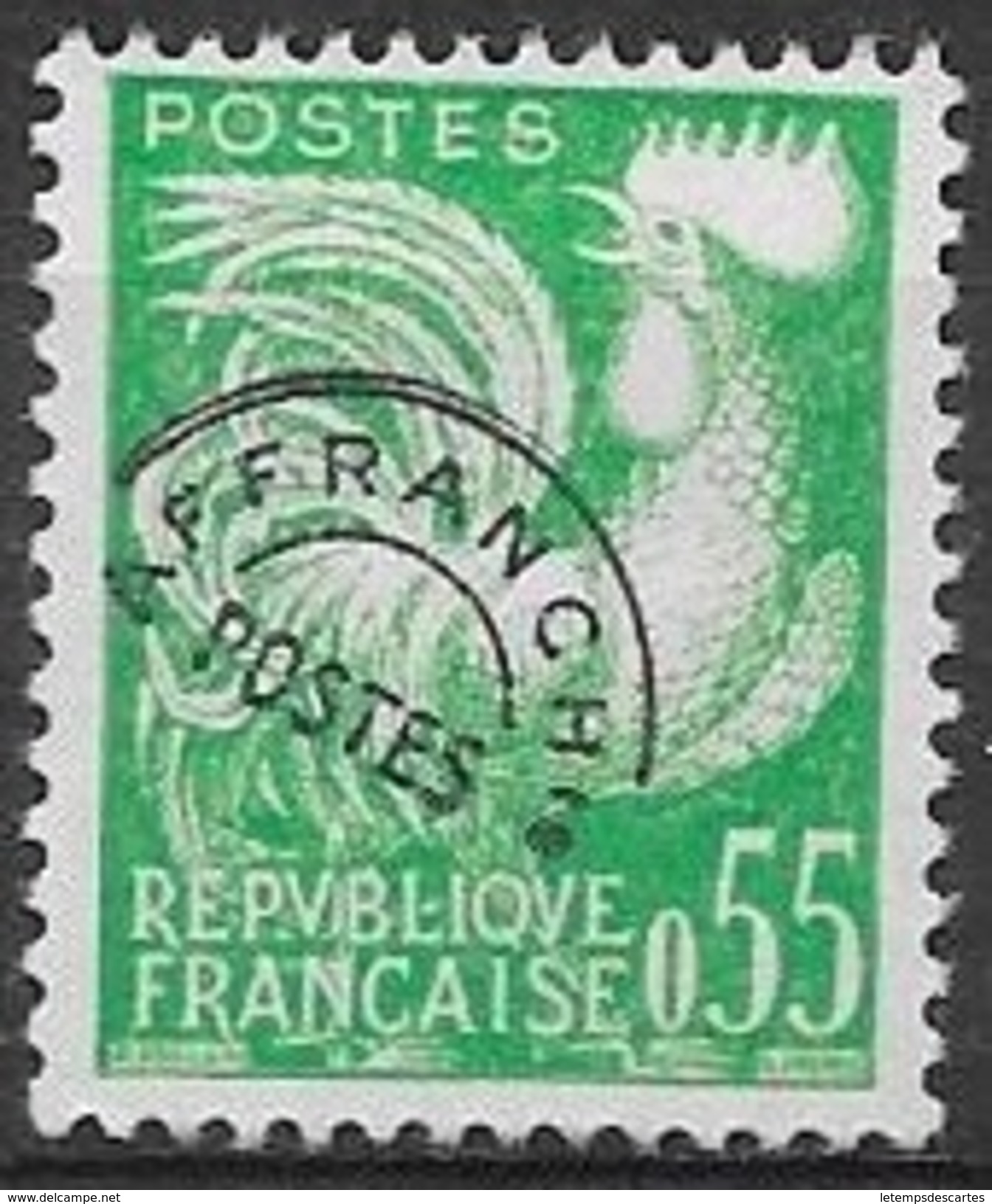 T 00200 - France 1960  Préo N° 122 Oblitéré Côte 20.00 &euro; - 1953-1960