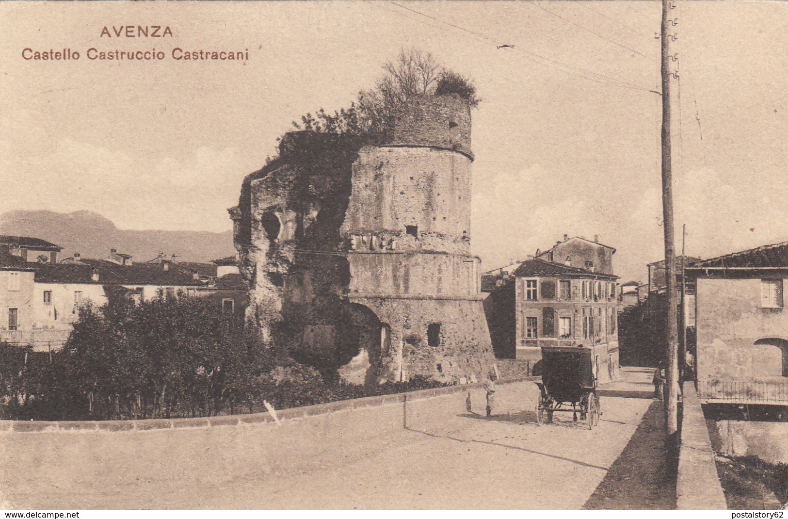 Avenza, Castello Di Castruccio Castracani. Cartolina Non Viaggiata Anni 30 - Carrara