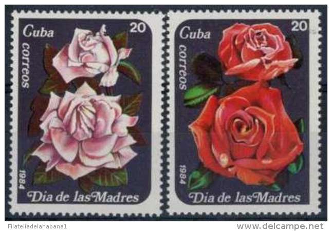 1984.9 CUBA 1984. MNH. DIA DE LAS MADRES. MOTHER DAY. FLORES. FLOWER. ROSE. - Neufs