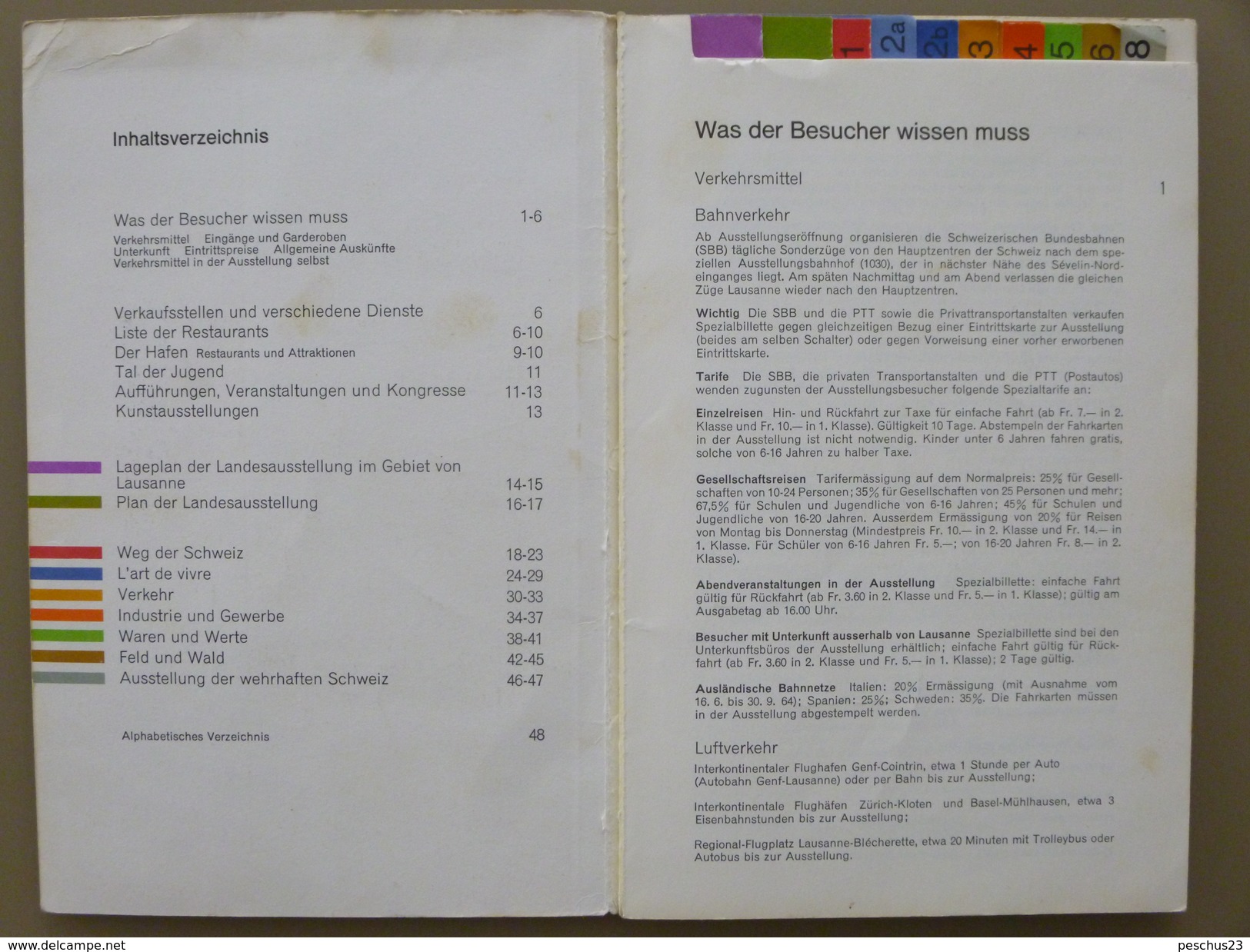 SUISSE / SCHWEIZ / SWITZERLAND // 1964, EXPO LAUSANNE, Offizieller Führer, 45 Seiten, Ca.13,5cmx21cm - Programmes