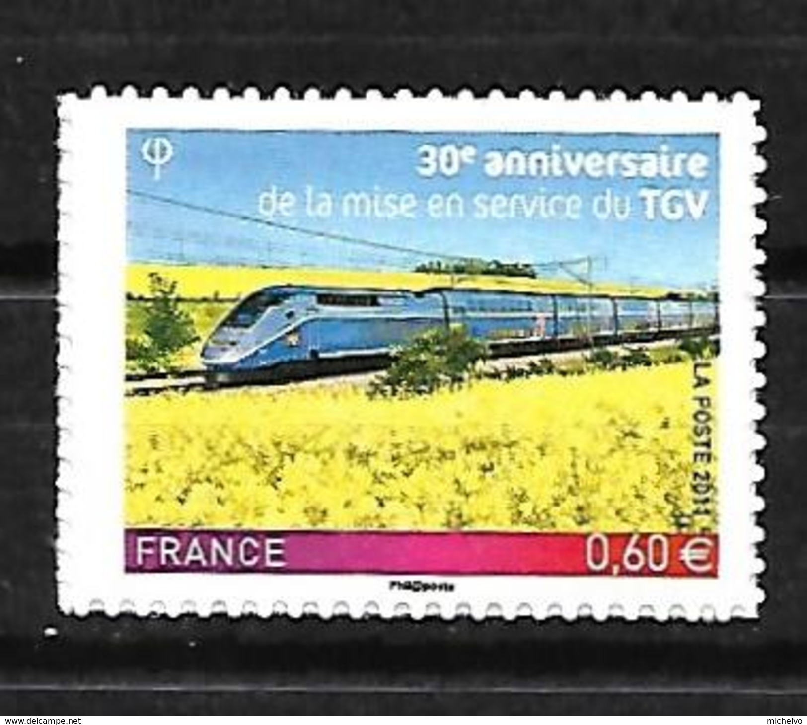 France 2011 - Yv N° 603 ** - TGV - Autres & Non Classés