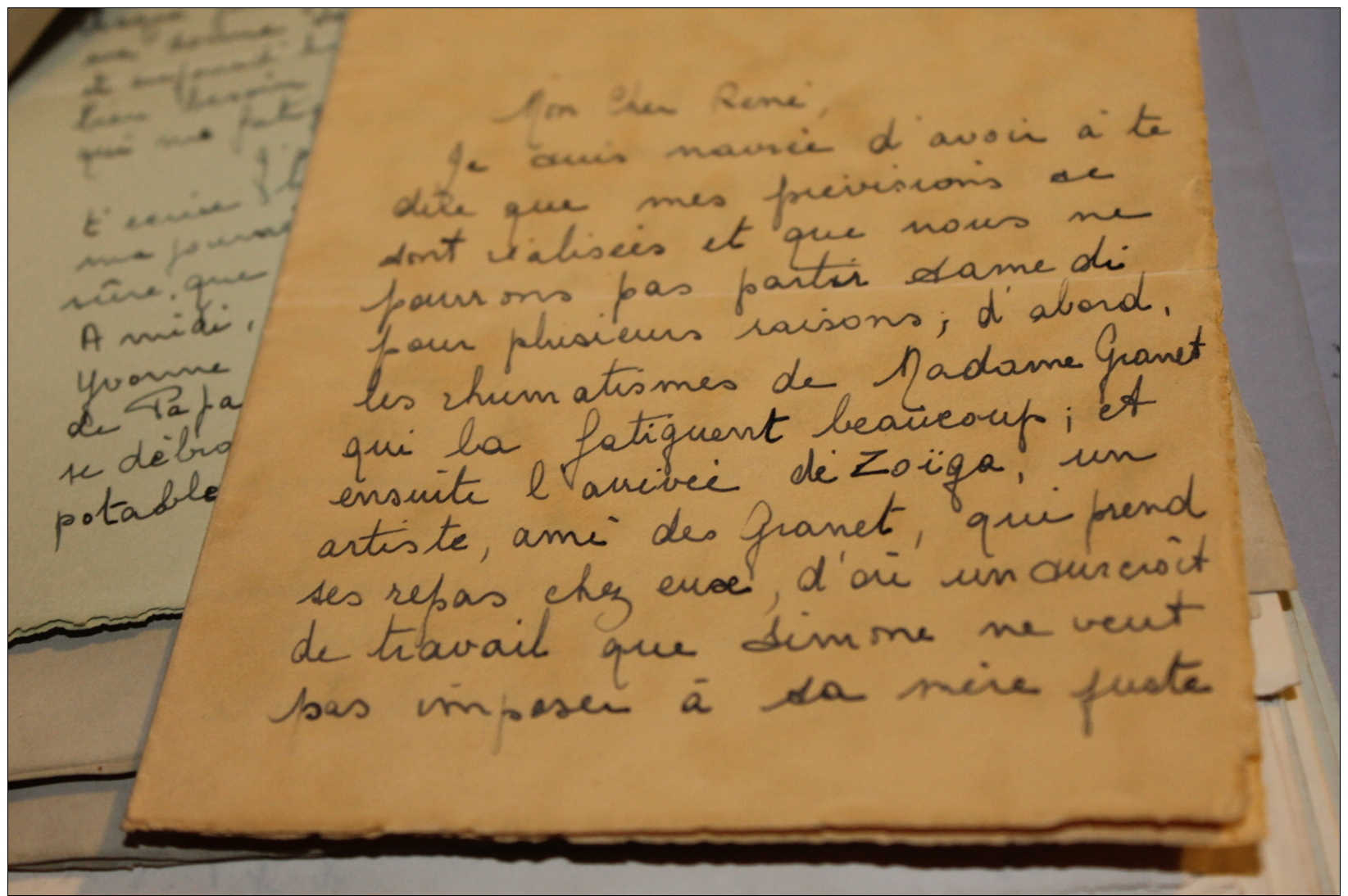 Correspondance entre un agent de la STEF et sa fiancée de Toulon 1941-42