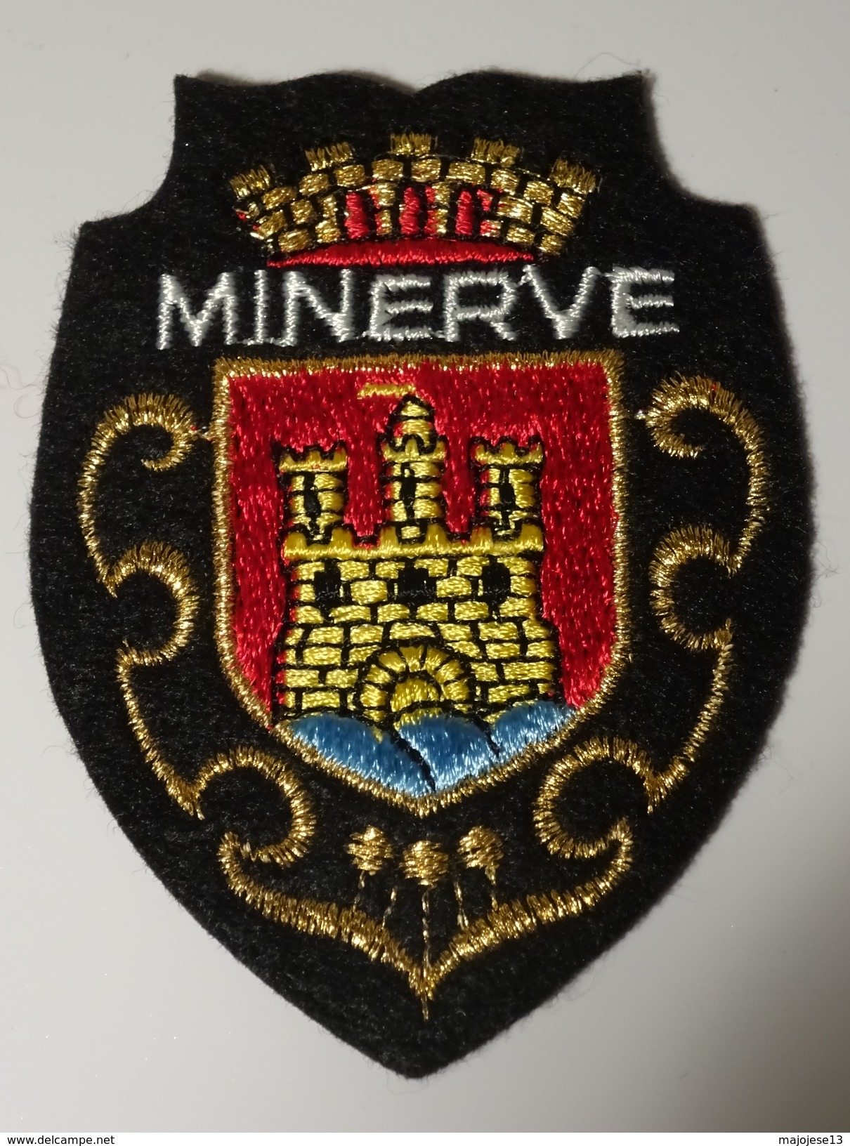 Blason écusson Wappen Tissu Feutrine Minerve (Hérault) - Blazoenen (textiel)