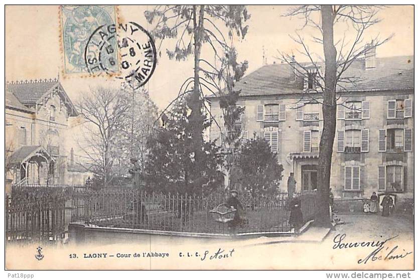 77 - LAGNY SUR MARNE : Cours De L'Abbaye - CPA - Seine Et Marne - Lagny Sur Marne
