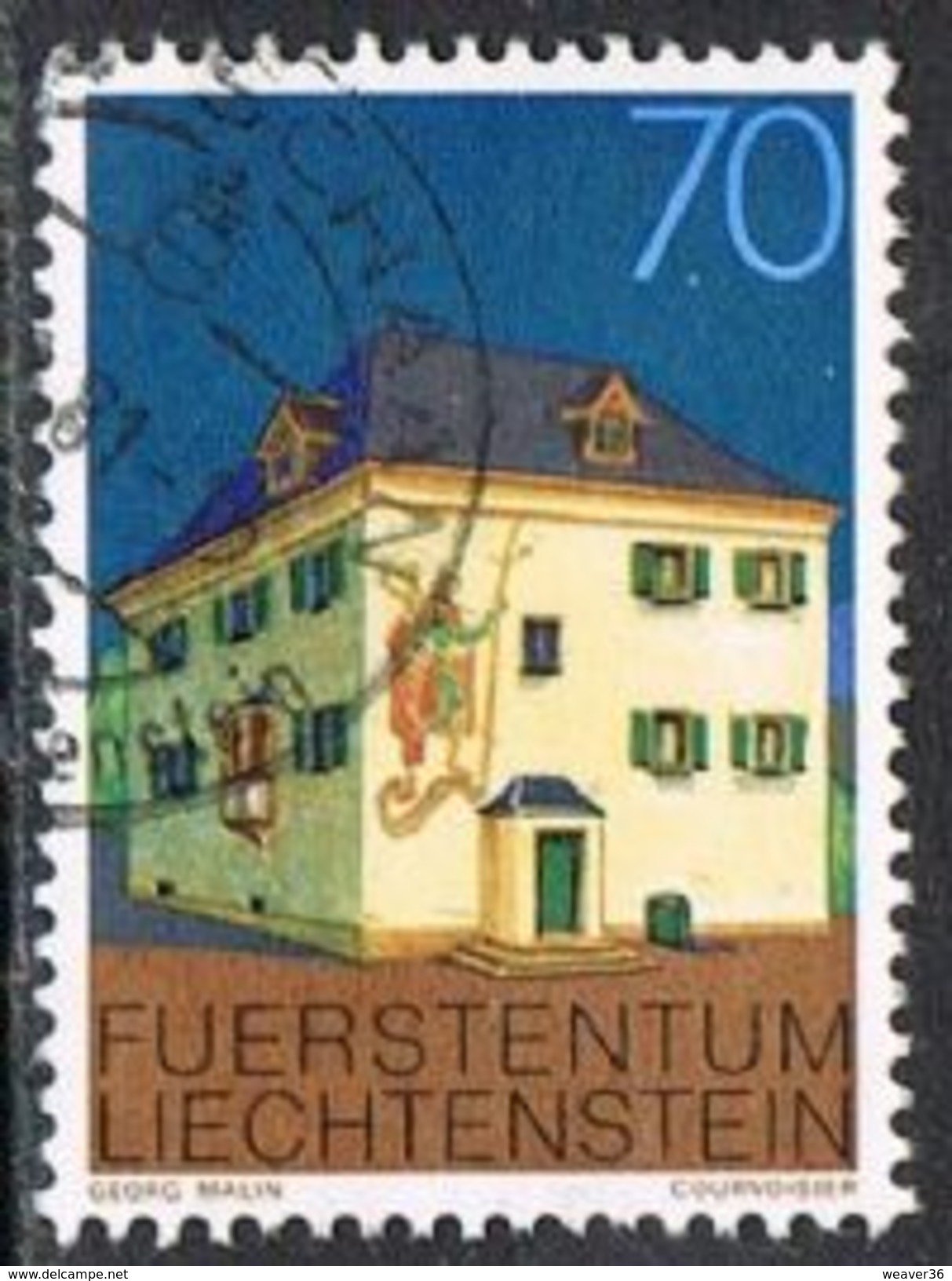 Liechtenstein SG696 1978 Buildings 70r Good/fine Used [17/15843/7D] - Used Stamps