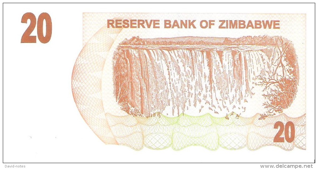 Zimbabwe - Pick 40 - 20 Dollars 2006 - Unc - Zimbabwe