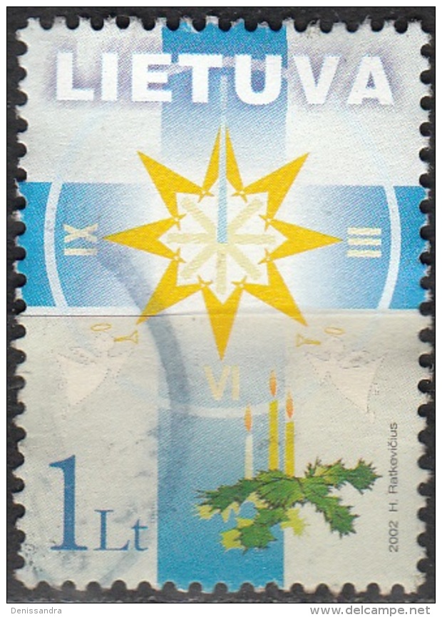 Lietuva 2002 Michel 804 O Cote (2013) 0.80 Euro Noël Symbole De Fin De L'année Cachet Rond - Lituanie