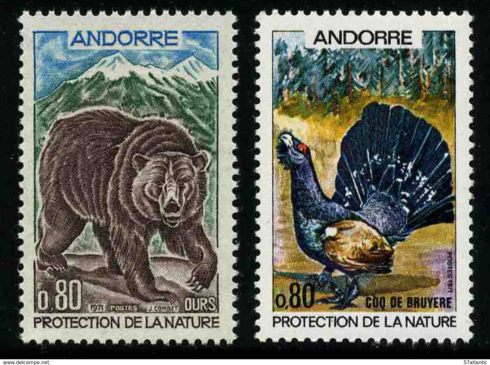 ANDORRE FRANCAIS - ANIMAUX - YT 210 Et 211 ** - 2 TIMBRES NEUFS ** - Neufs