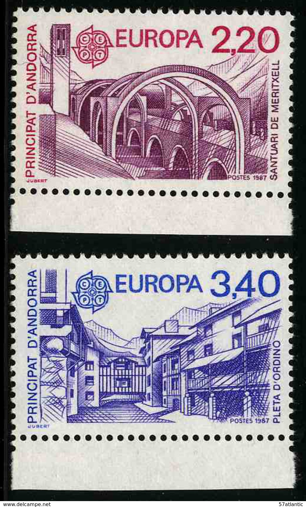 ANDORRE FRANCAIS - EUROPA - YT 358 Et 359 ** - 2 TIMBRES NEUFS ** - Unused Stamps