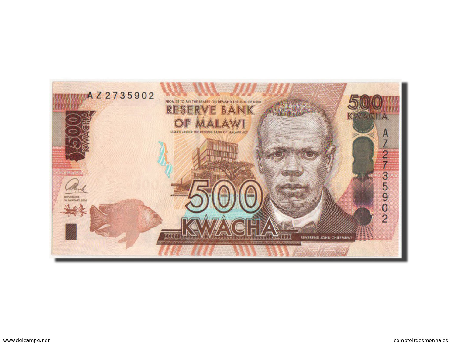 Billet, Malawi, 500 Kwacha, 2014, KM:New, NEUF - Malawi