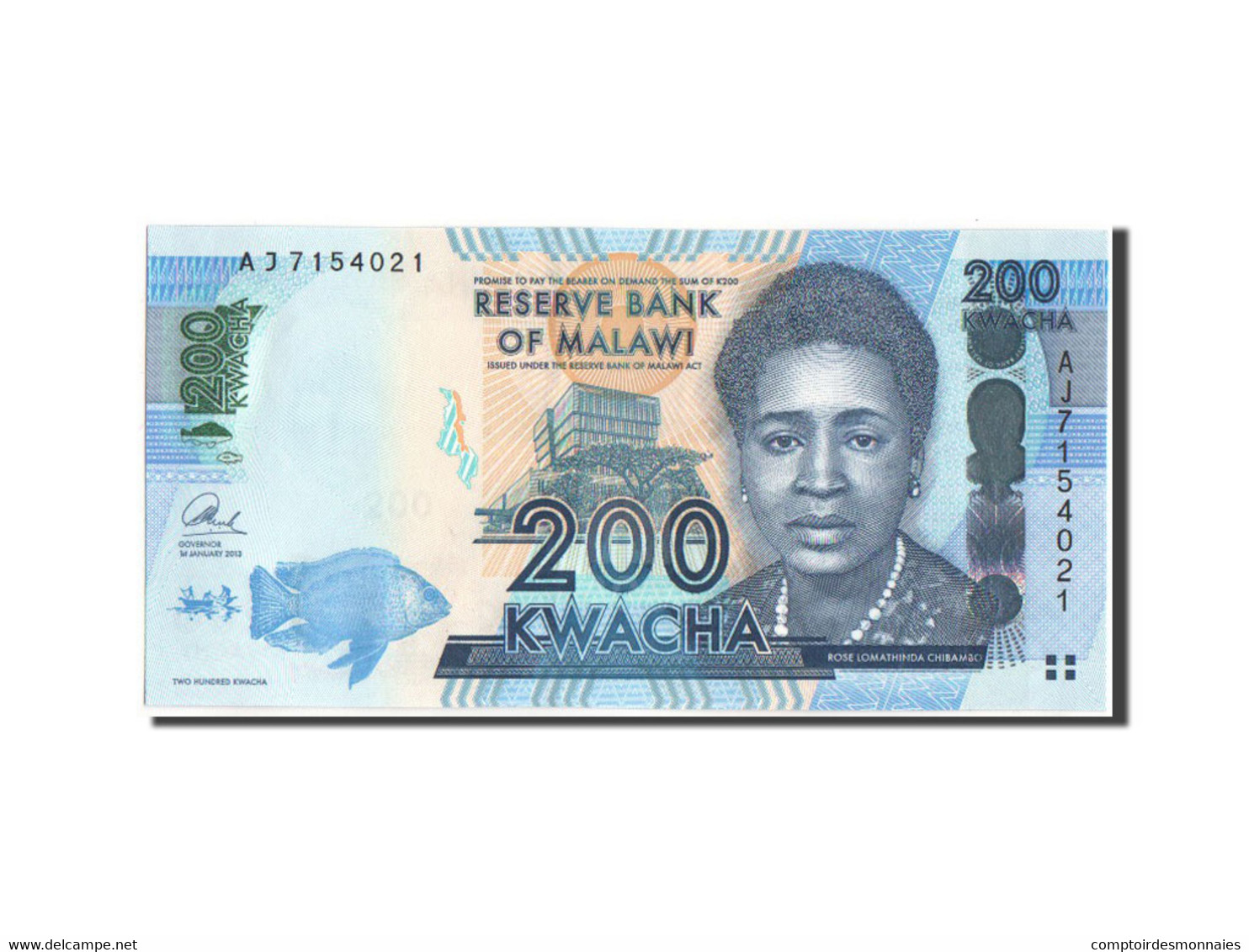 Billet, Malawi, 200 Kwacha, 2014, KM:New, NEUF - Malawi