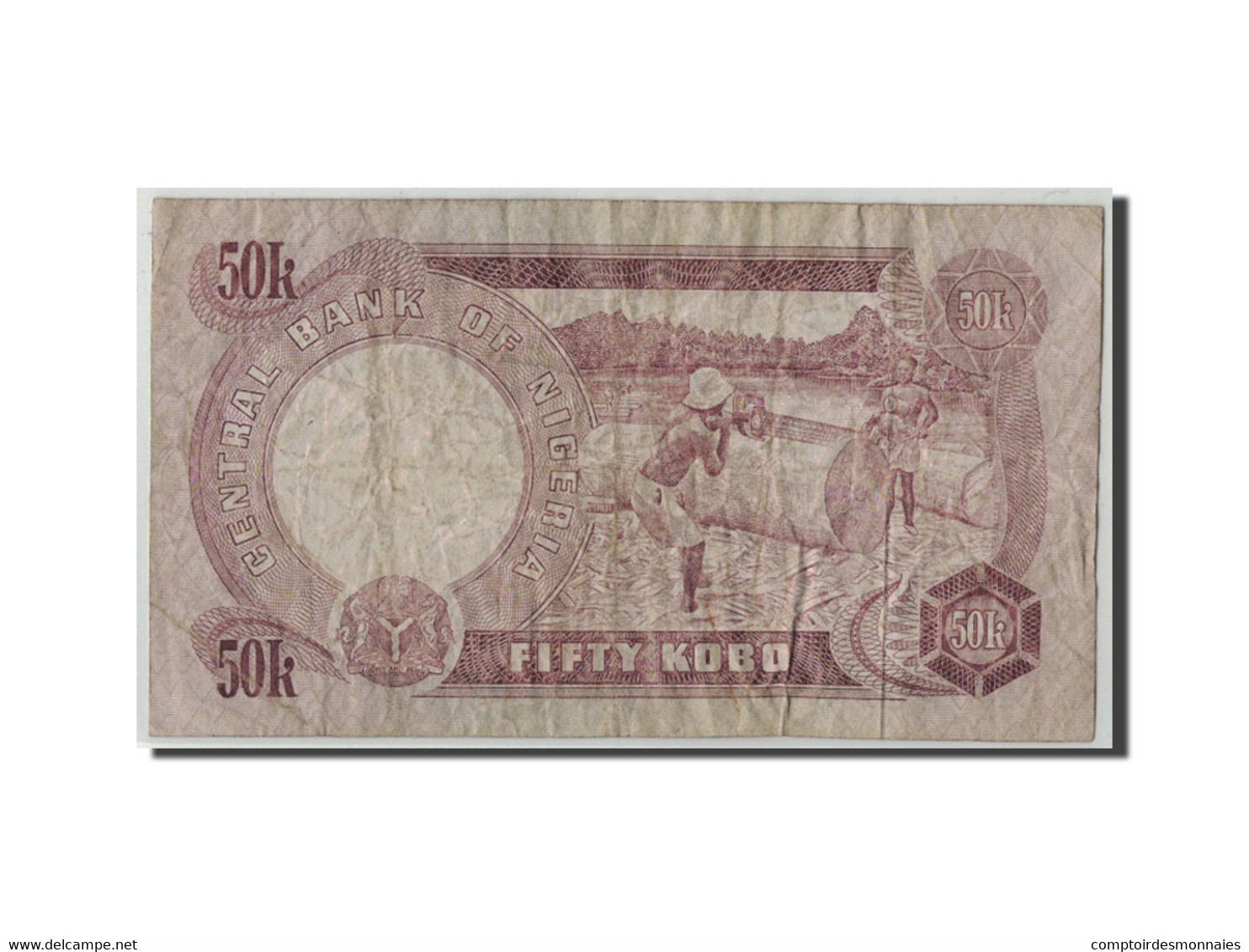 Billet, Nigéria, 50 Kobo, Undated (1973-78), KM:14e, B - Nigeria