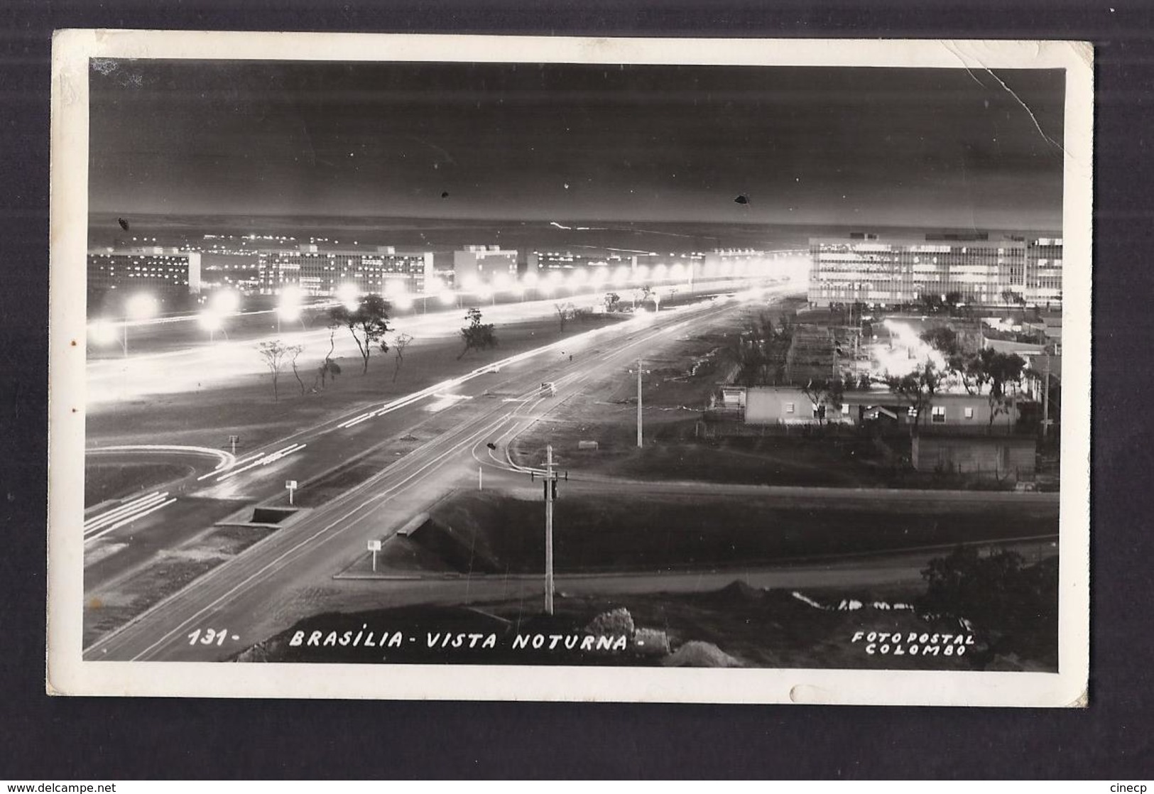 CPSM BRESIL - BRASILIA - Vista Noturna - Superbe Plan Et Vue De La Ville La Nuit Avec Lumières - Brasilia