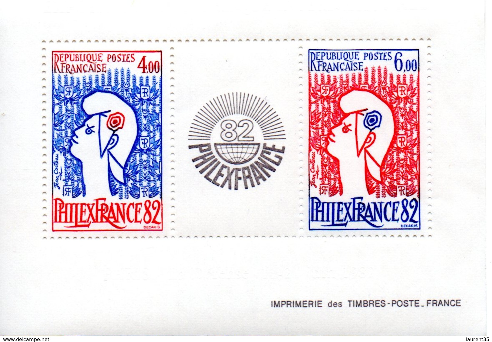 France.bloc No 8 De 1982.philexfrance.n**. - Mint/Hinged