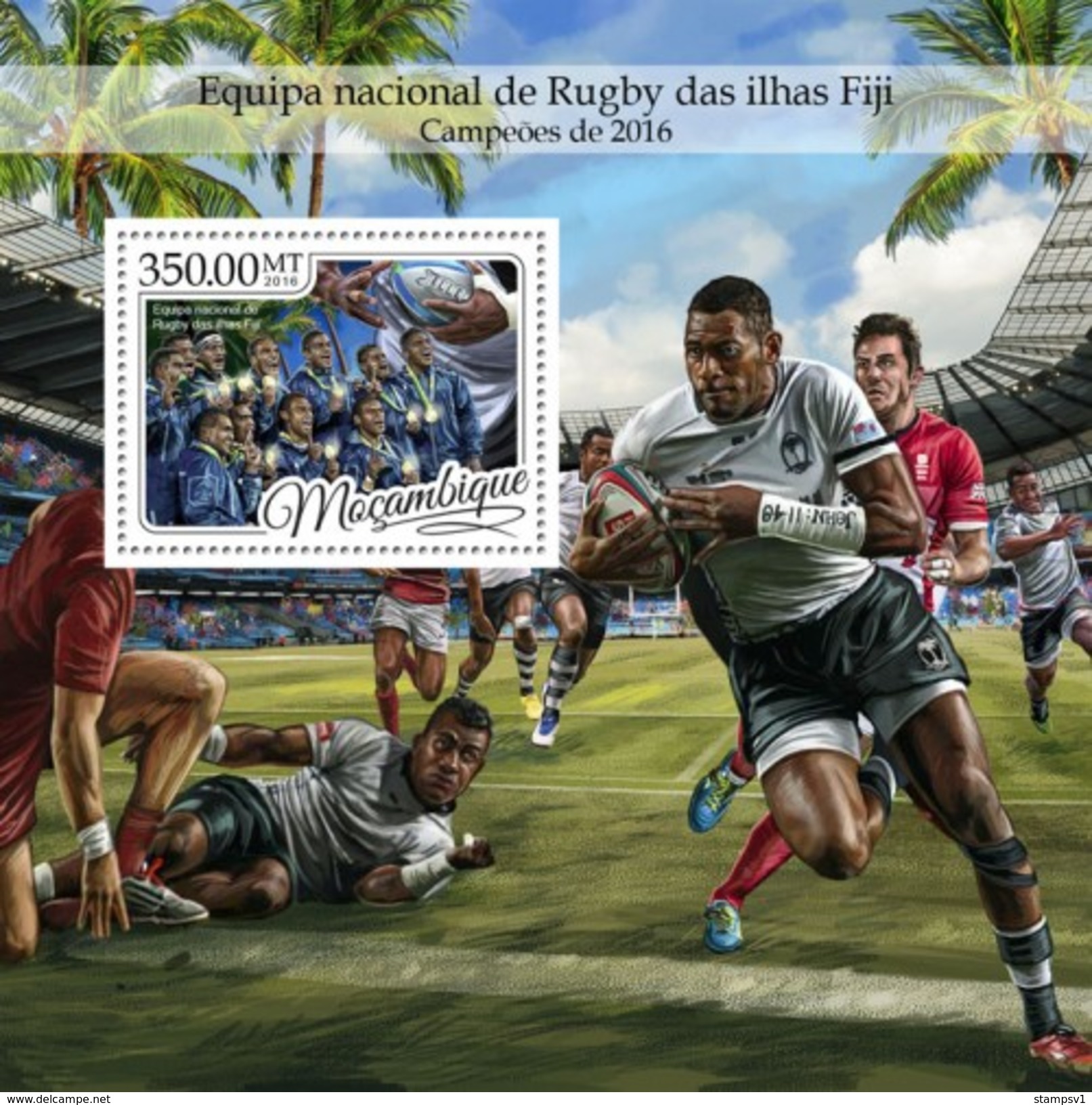 Mozambique. 2016 Fiji Rugby. (410b) - Rugby