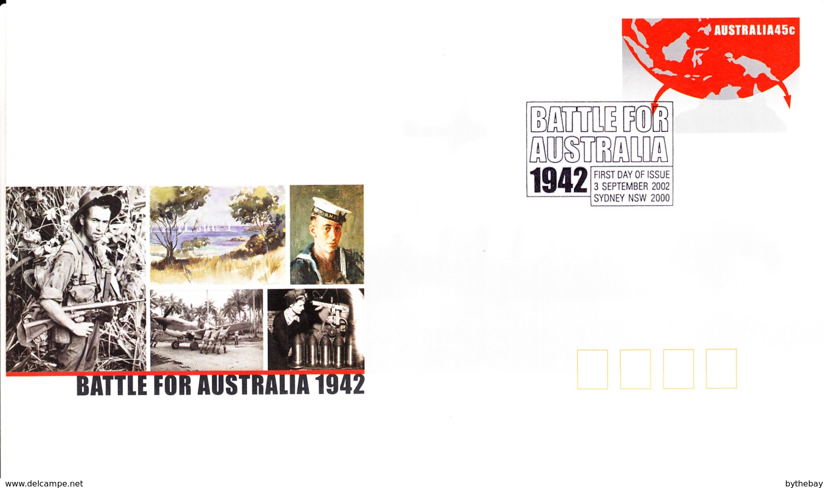 Australia 2002 45c Battle For Australia - Postal Stationery - Guerre Mondiale (Seconde)