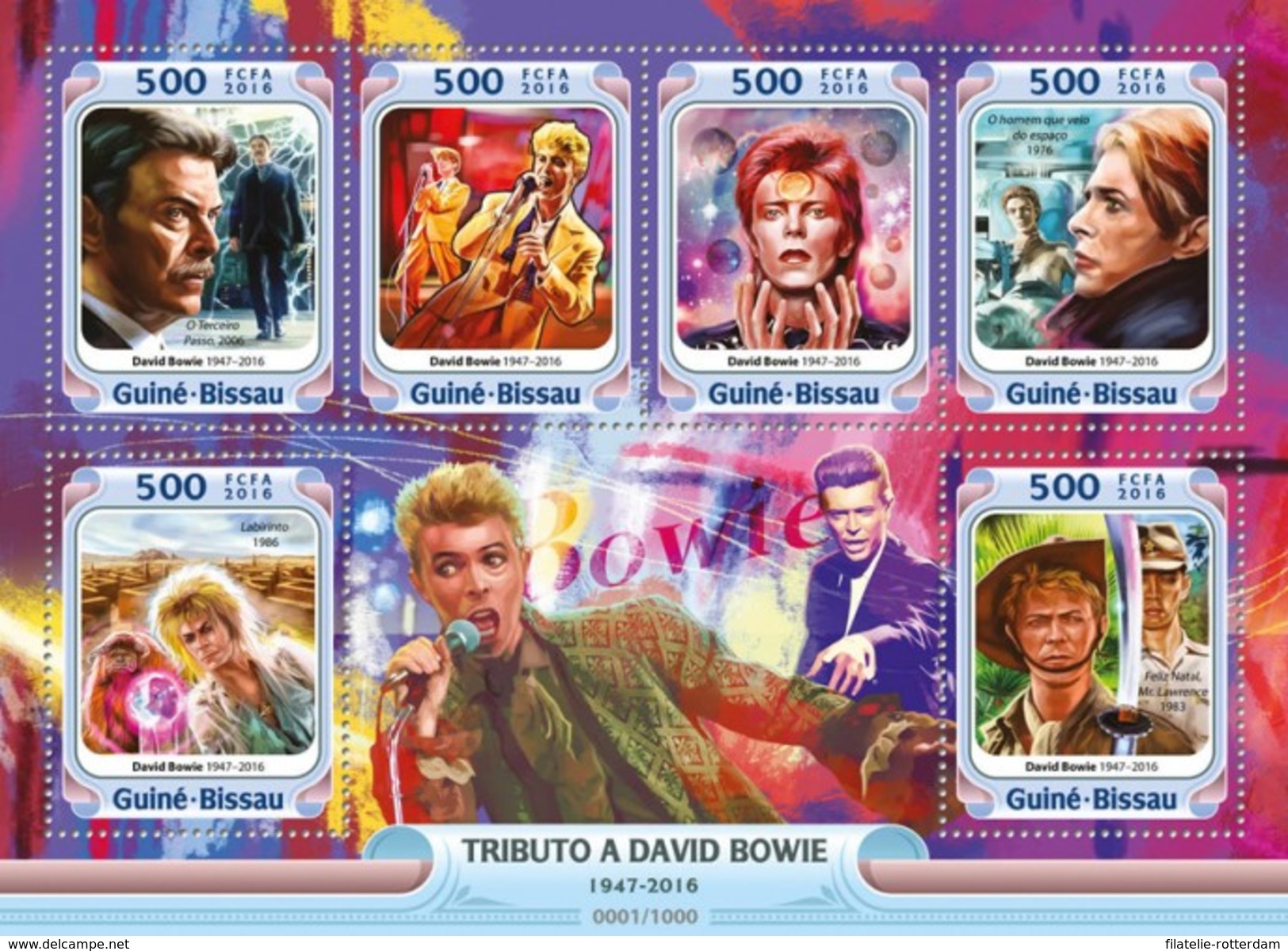 Guinee-Bissau / Guinea Bissau - Postfris / MNH - Sheet David Bowie 2016 NEW! - Guinea-Bissau