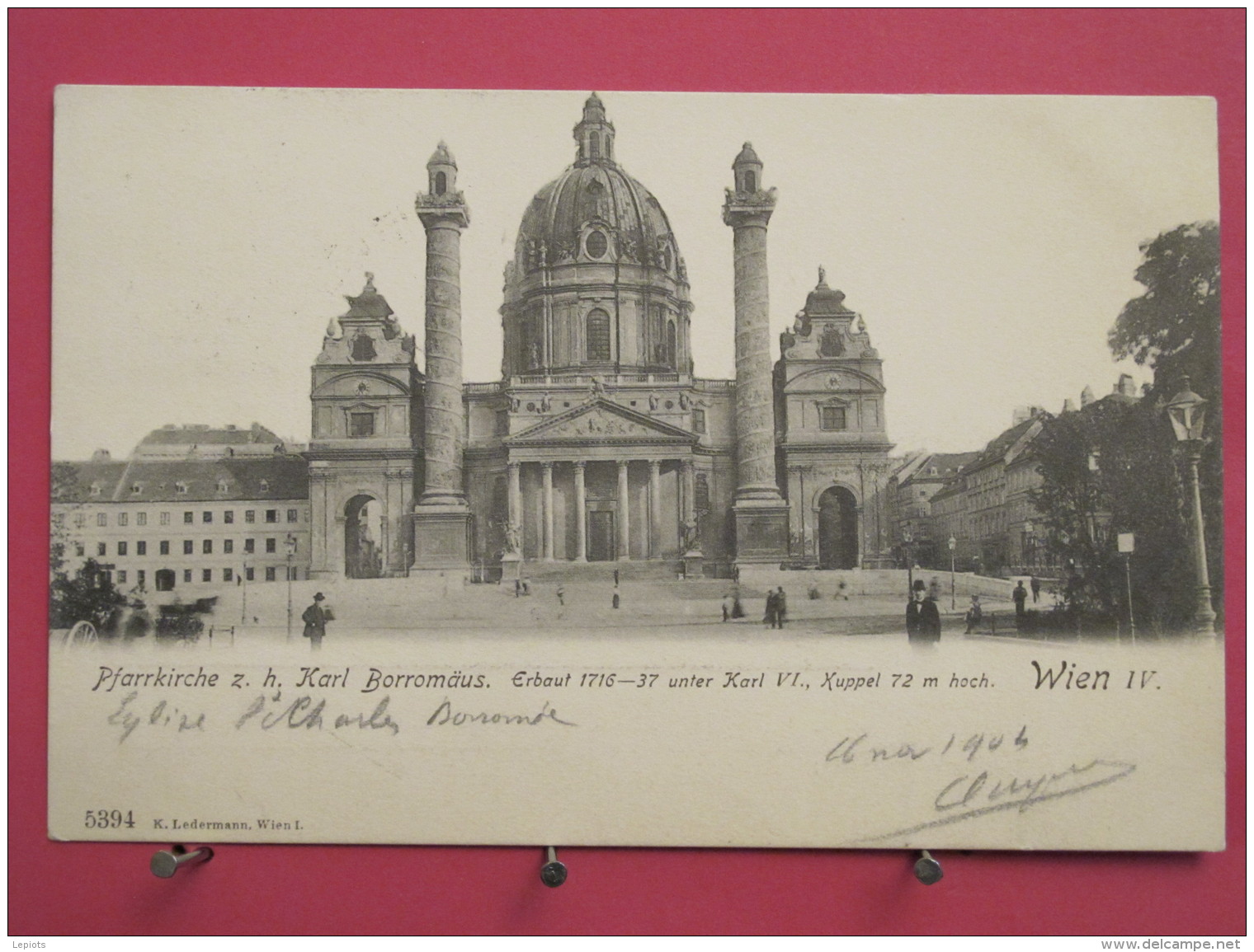 Autriche - Wien - Pfarrkirche Karl Borromäus - Précurseur 1904 - Jolis Timbres - Scans Recto-verso - Églises