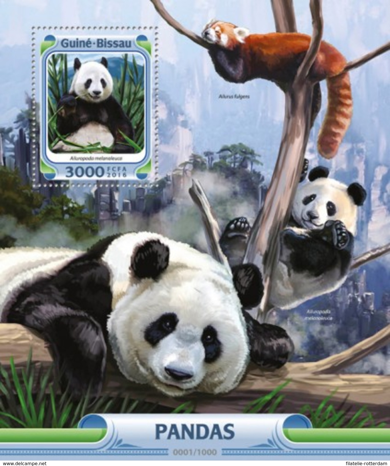 Guinee-Bissau / Guinea Bissau - Postfris / MNH - Sheet Panda's 2016 NEW! - Guinea-Bissau