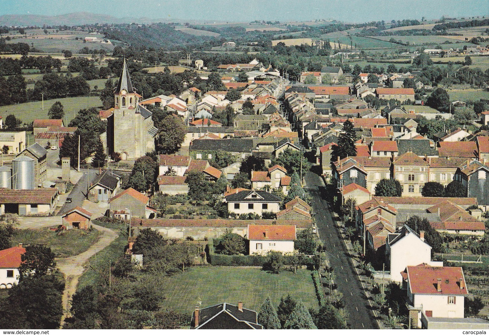 Carte 1970 VALENCE D'ALBI / VUE GENERALE AERIENNE - Valence D'Albigeois