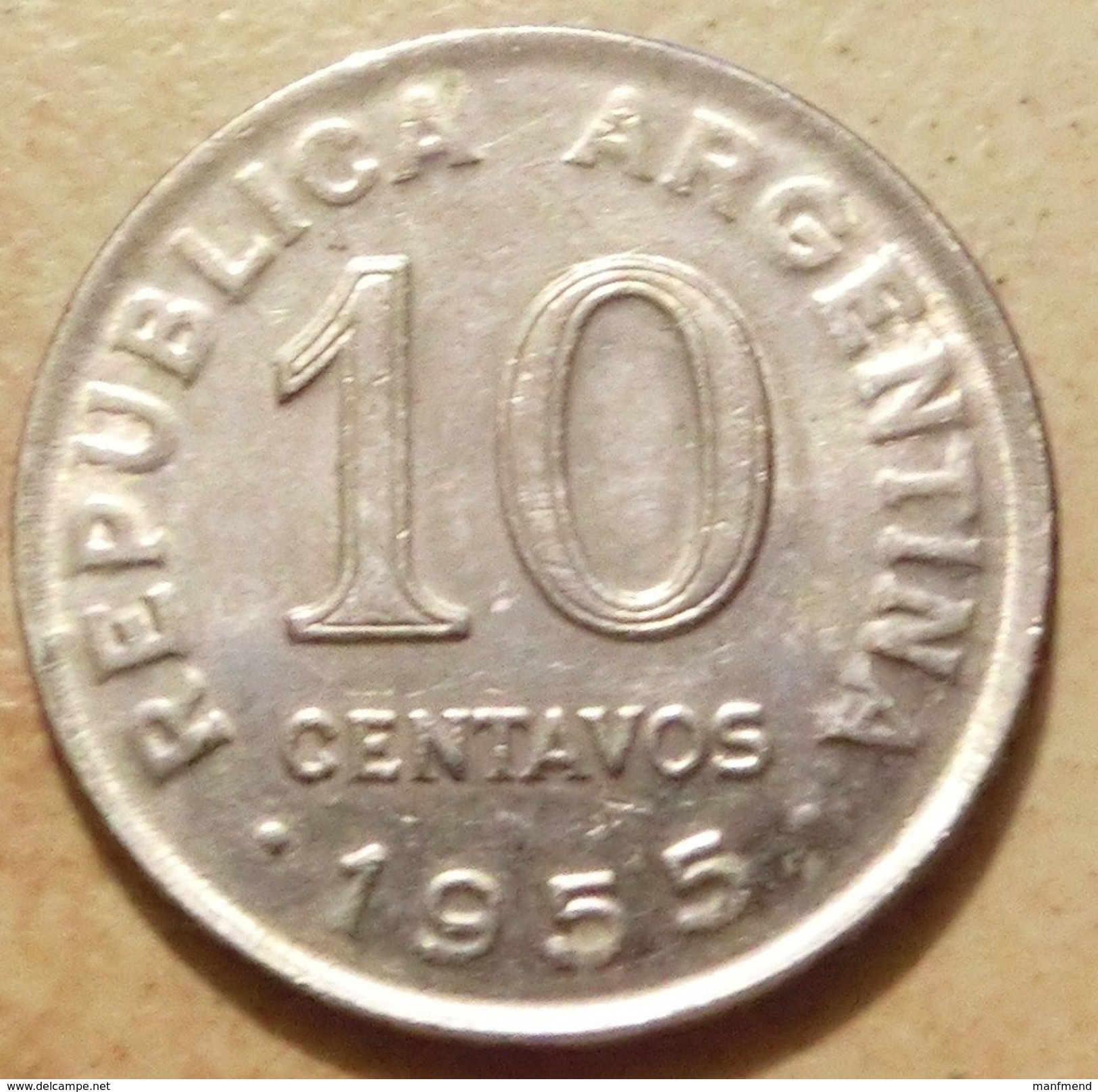 Argentina - 1955 - 10 Centavos - KM 51 - VF - Argentine