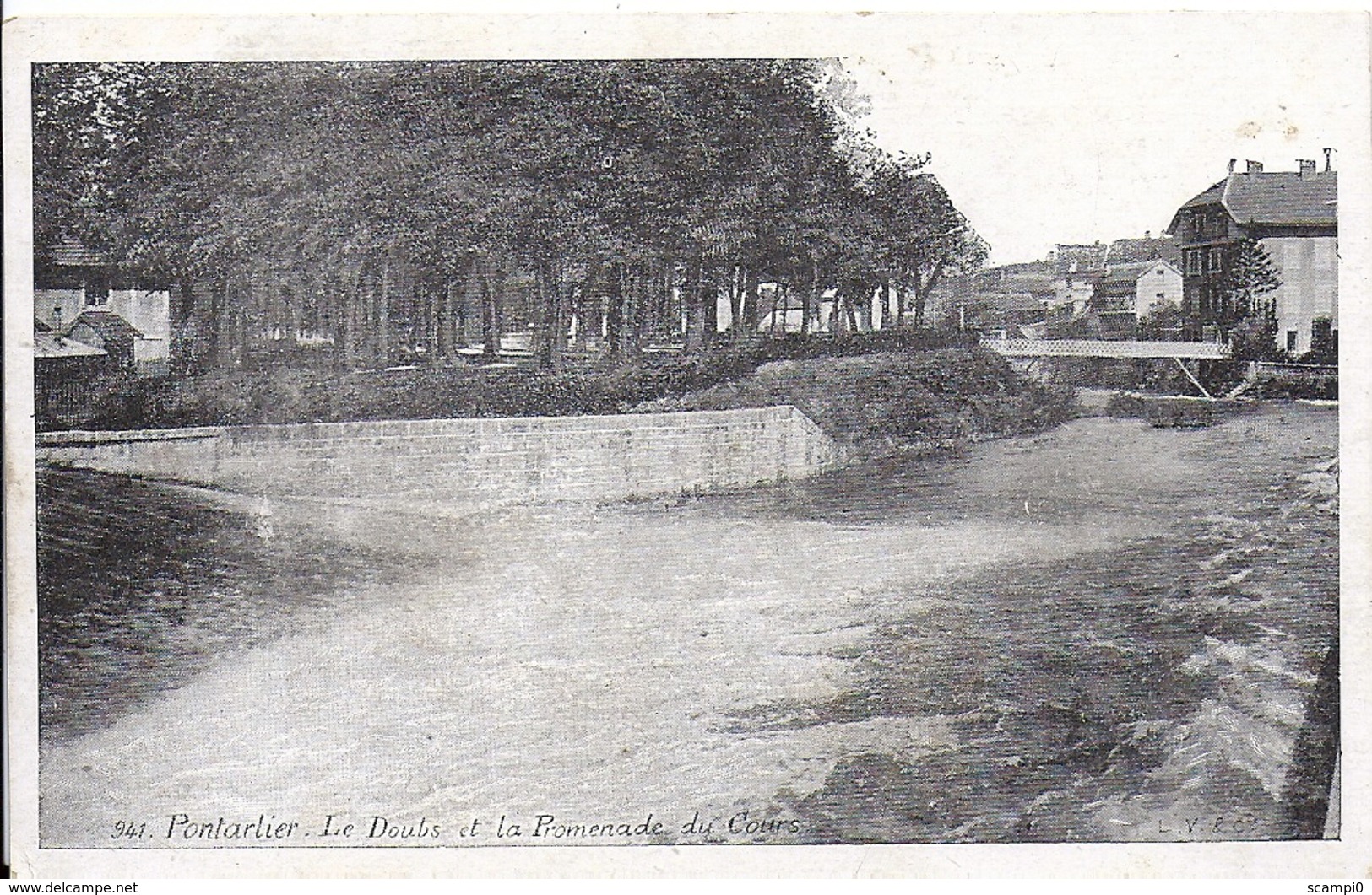11840.....PONTARLIER, Le Doubs Et La Promenade Du Cours - Pontarlier