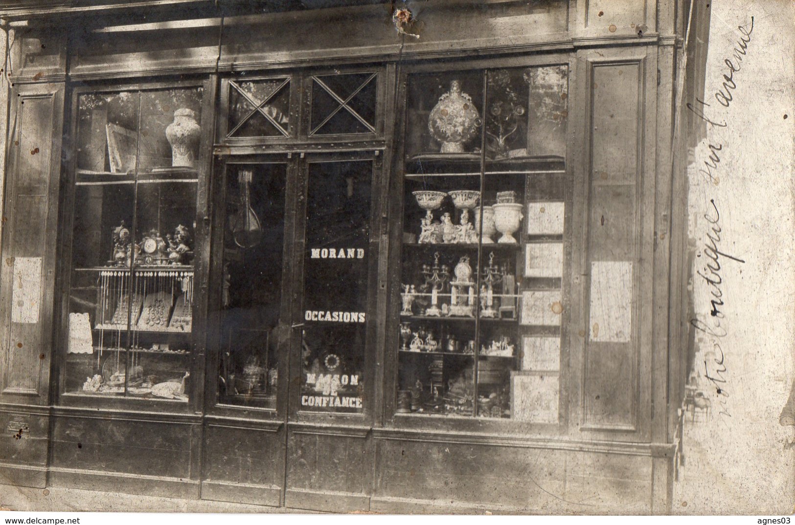 Carte Photo Devanture Magasin Occasions  -  Maison Morand - A Identificar