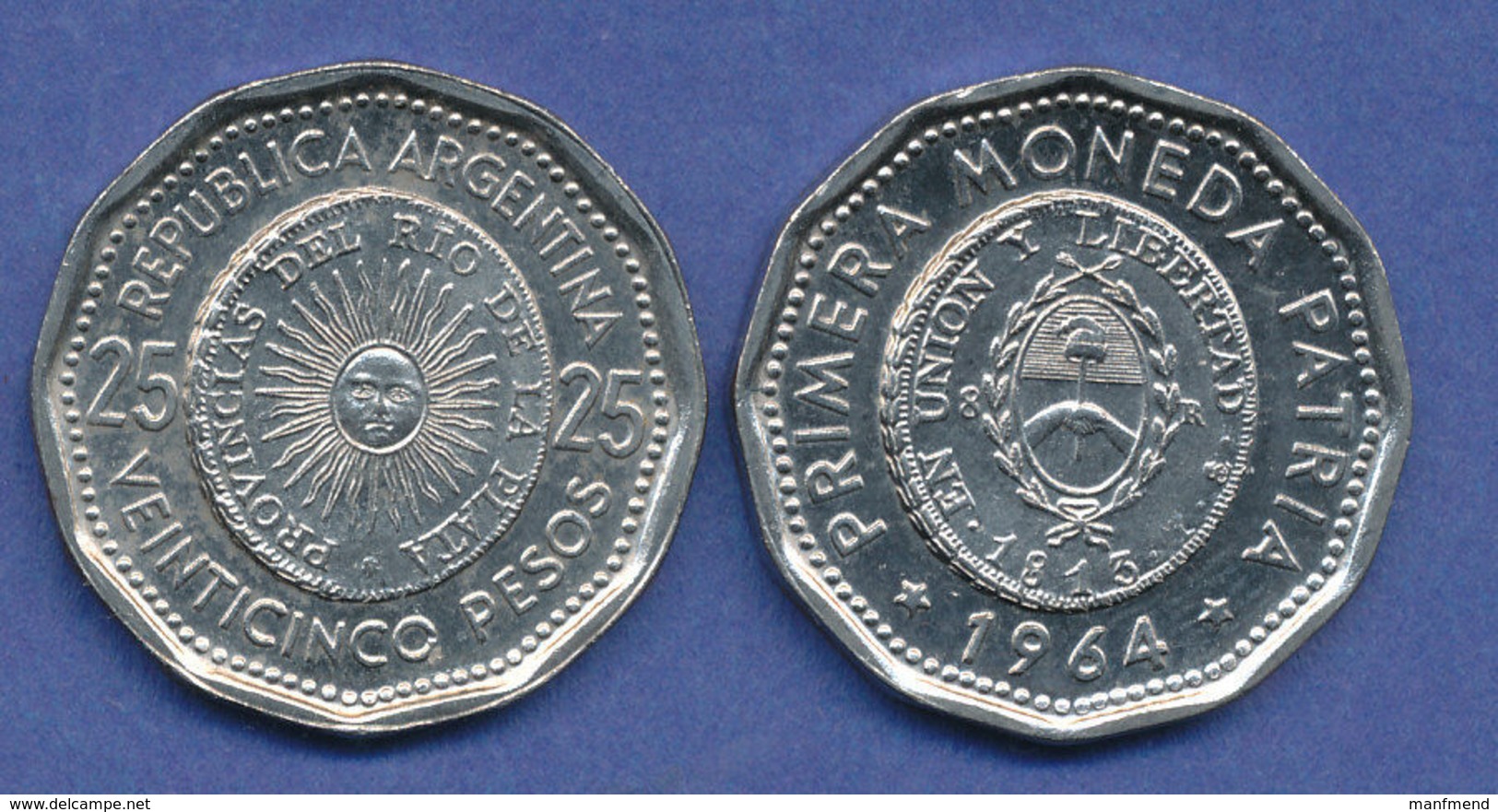 Argentina - 1964 - 25 Pesos - KM 61 - XF - Argentine