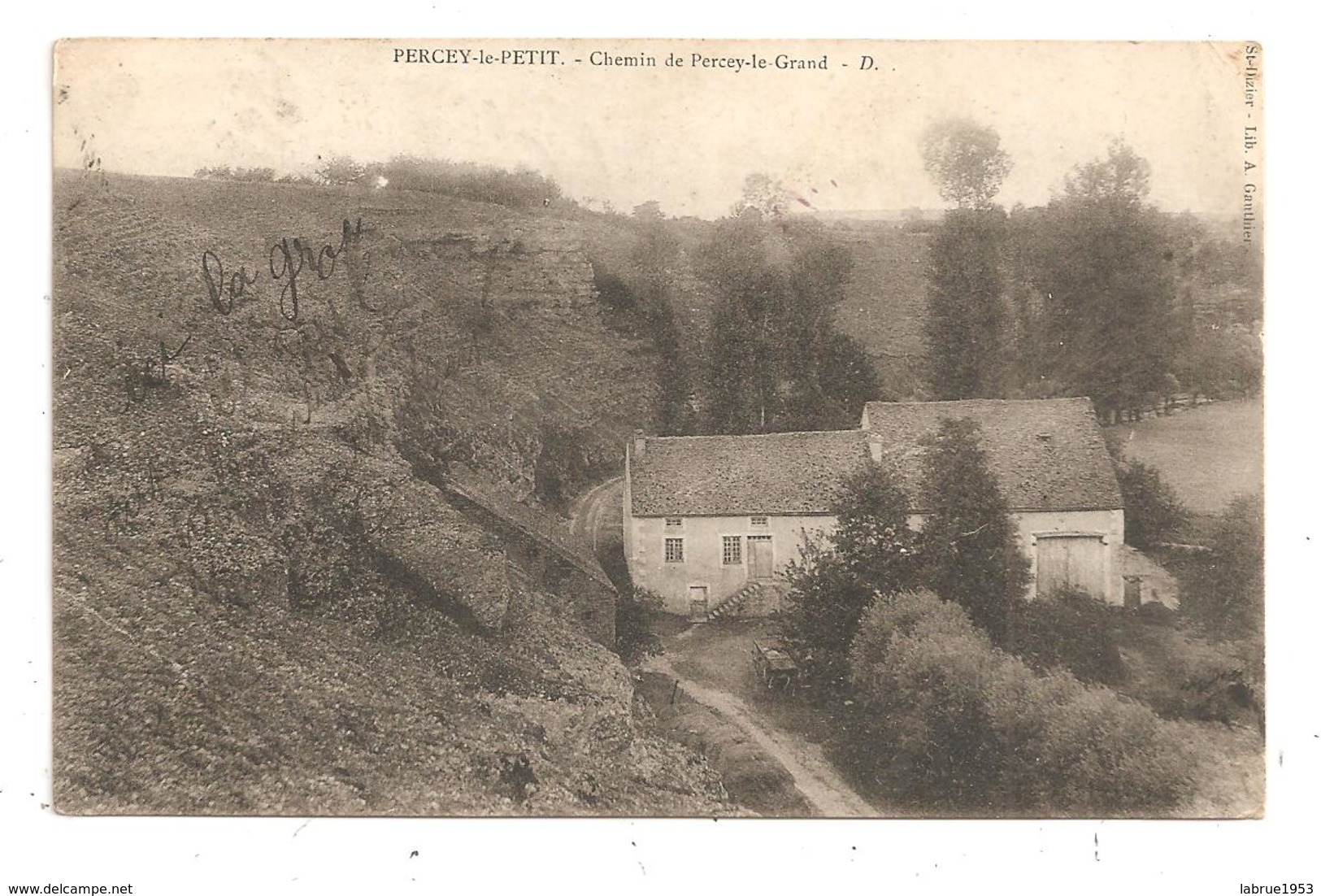 Percey-le-Petit-Chemin De Percey-le-Grand -(B.6718) - Autres & Non Classés