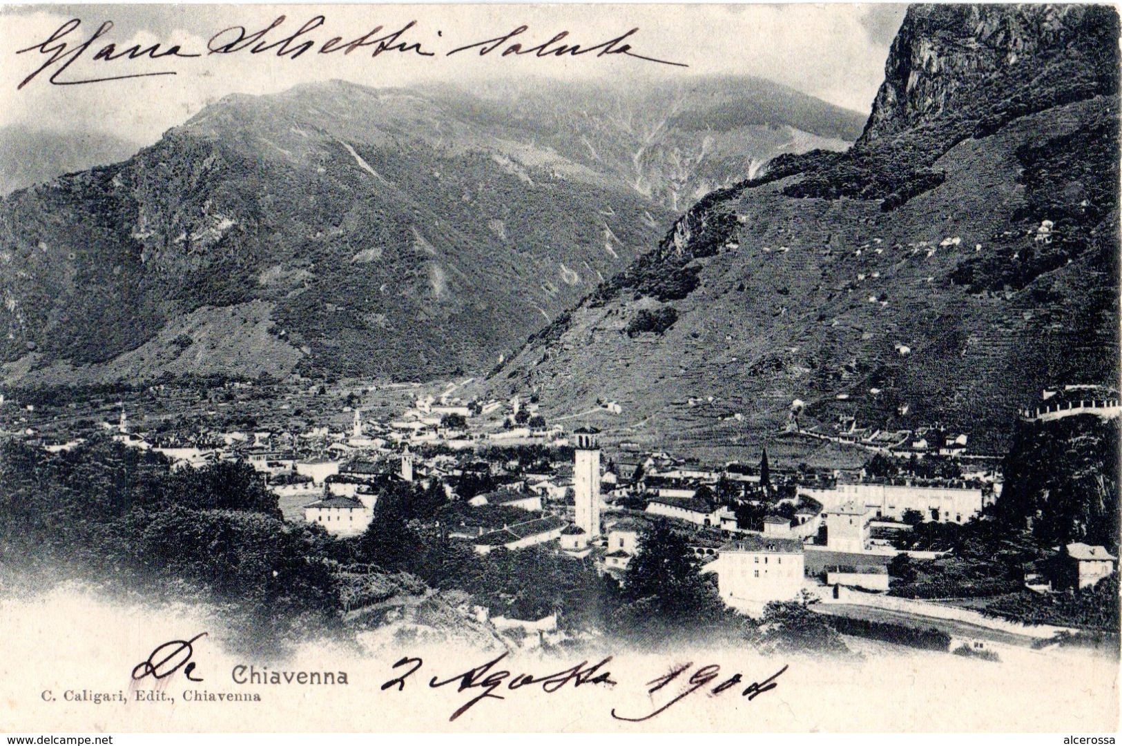 D76 - CHIAVENNA - SONDRIO  - FP  VIAGGIATA 2.8.1904 - Sondrio