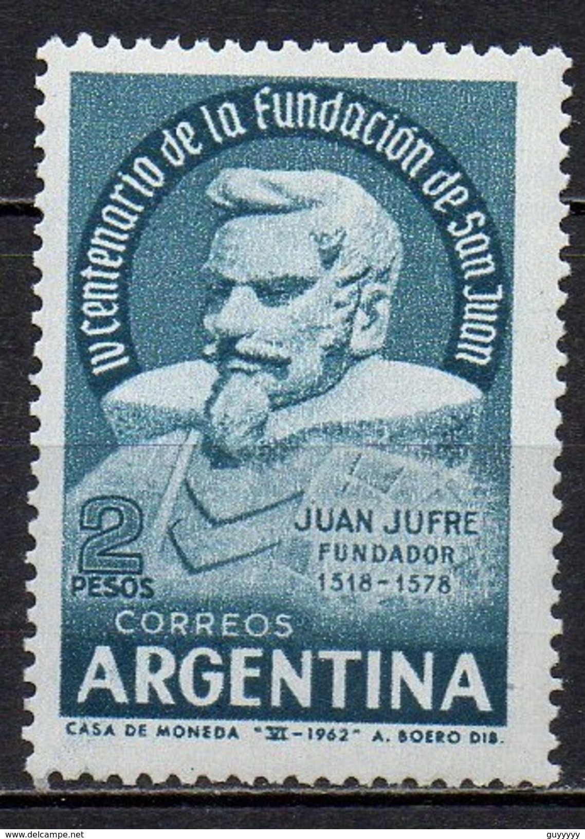Argentine - 1962 - Yvert N° 659 ** - Fondation San Juan - Nuevos