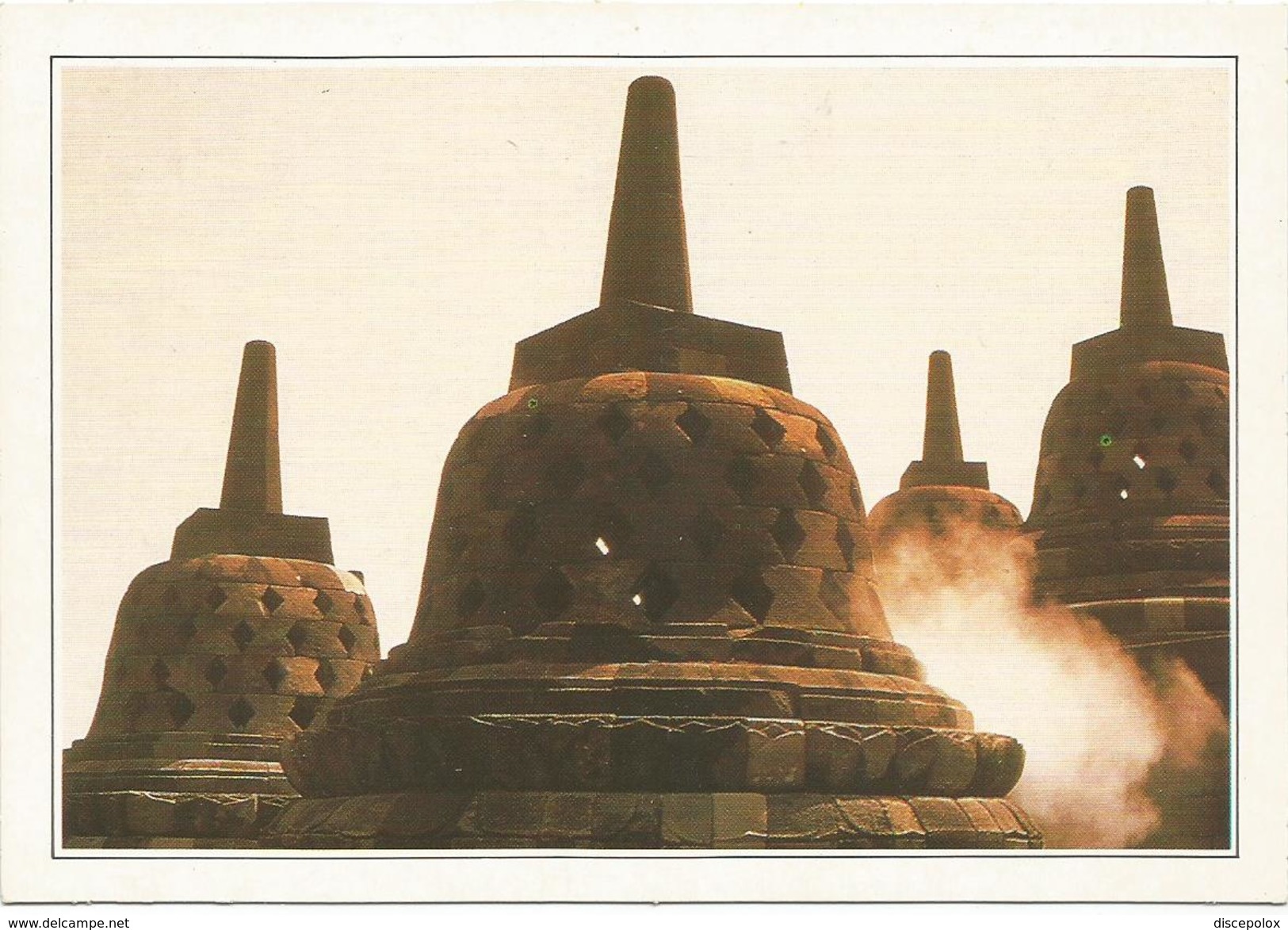 T1746 Indonesia - Tempio Di Borobudur - Cartolina Con Legenda Descrittiva / Non Viaggiata - Asia
