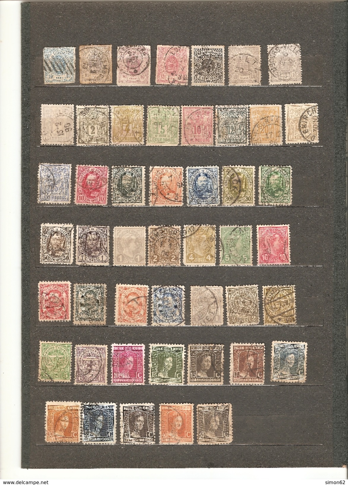 LUXEMBOURG   LOT  DE   TIMBRES   OBLITERE - 1859-1880 Armarios